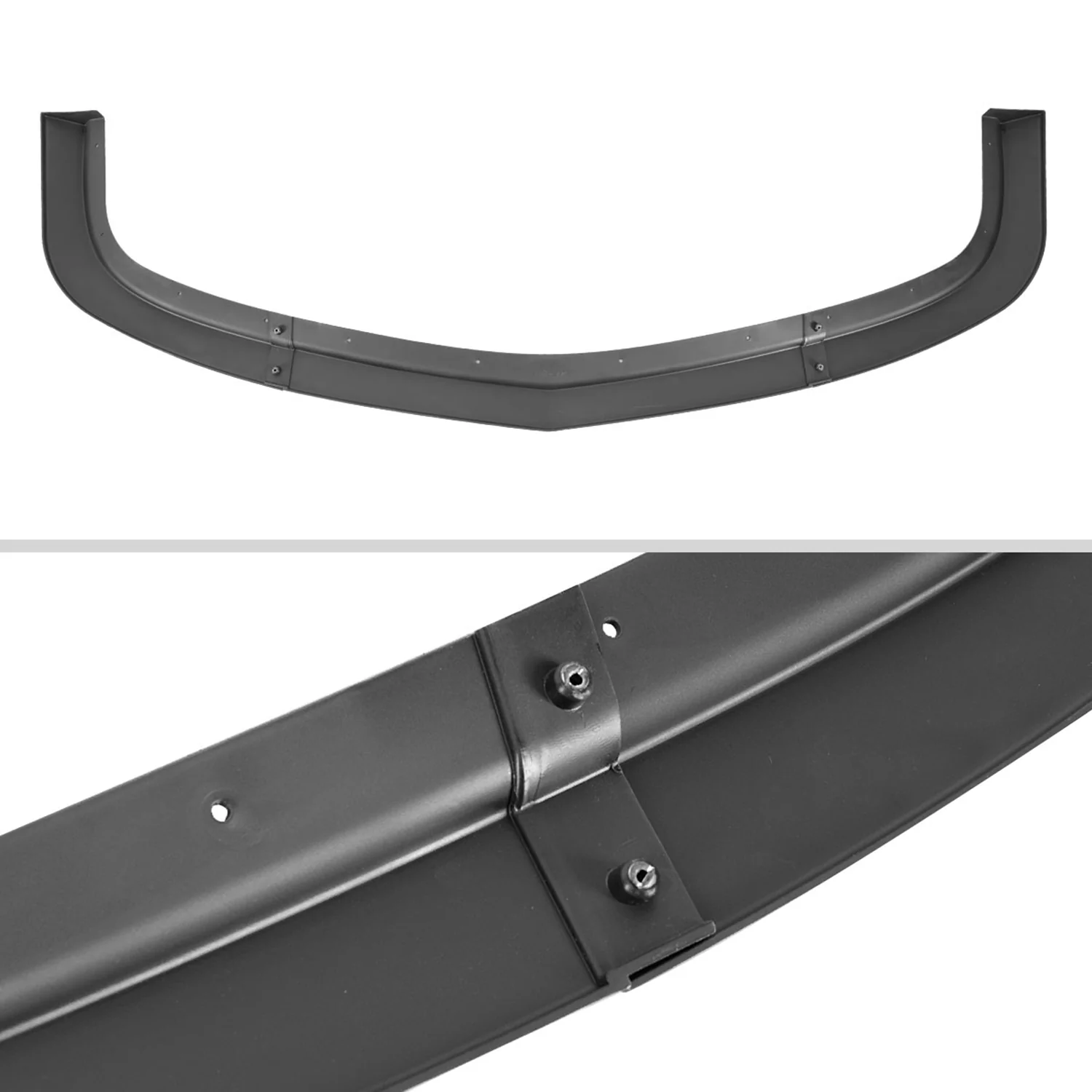 2015-2021 Dodge Challenger SXT Glossy Black 3PC Front Bumper Lip Splitter Kit - Image 7