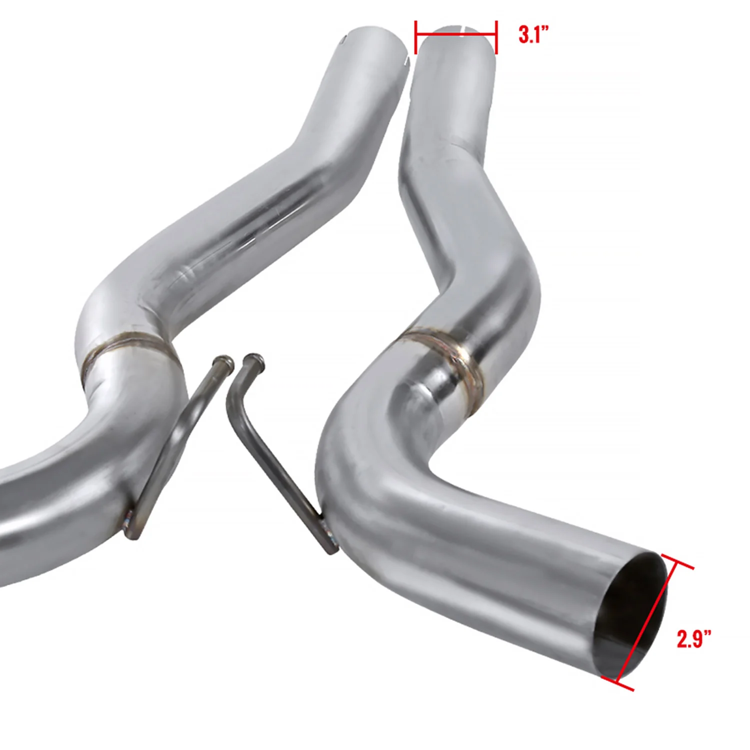 2015-2021 Ford Mustang 2.3L EcoBoost S.Steel Dual Catback Exhaust System - Image 5