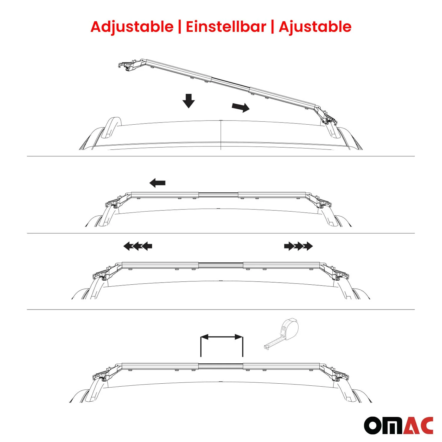 2015-2021 Lexus NX Roof Rack Cross Bars Silver - Image 9