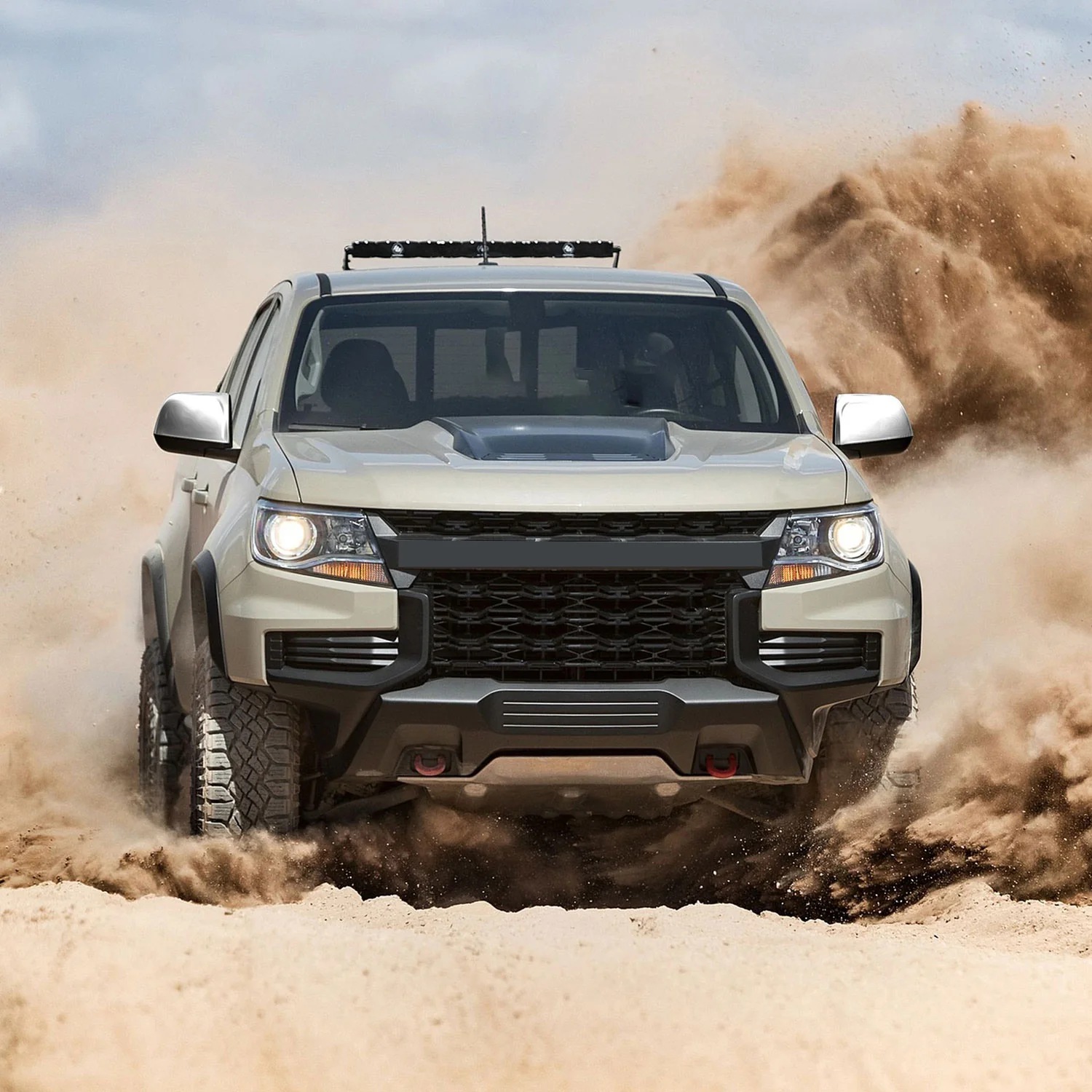 2015-2022 Chevrolet Colorado / GMC Canyon Mirror Cover Caps Chrome 2Pcs ABS Plastic - Image 4