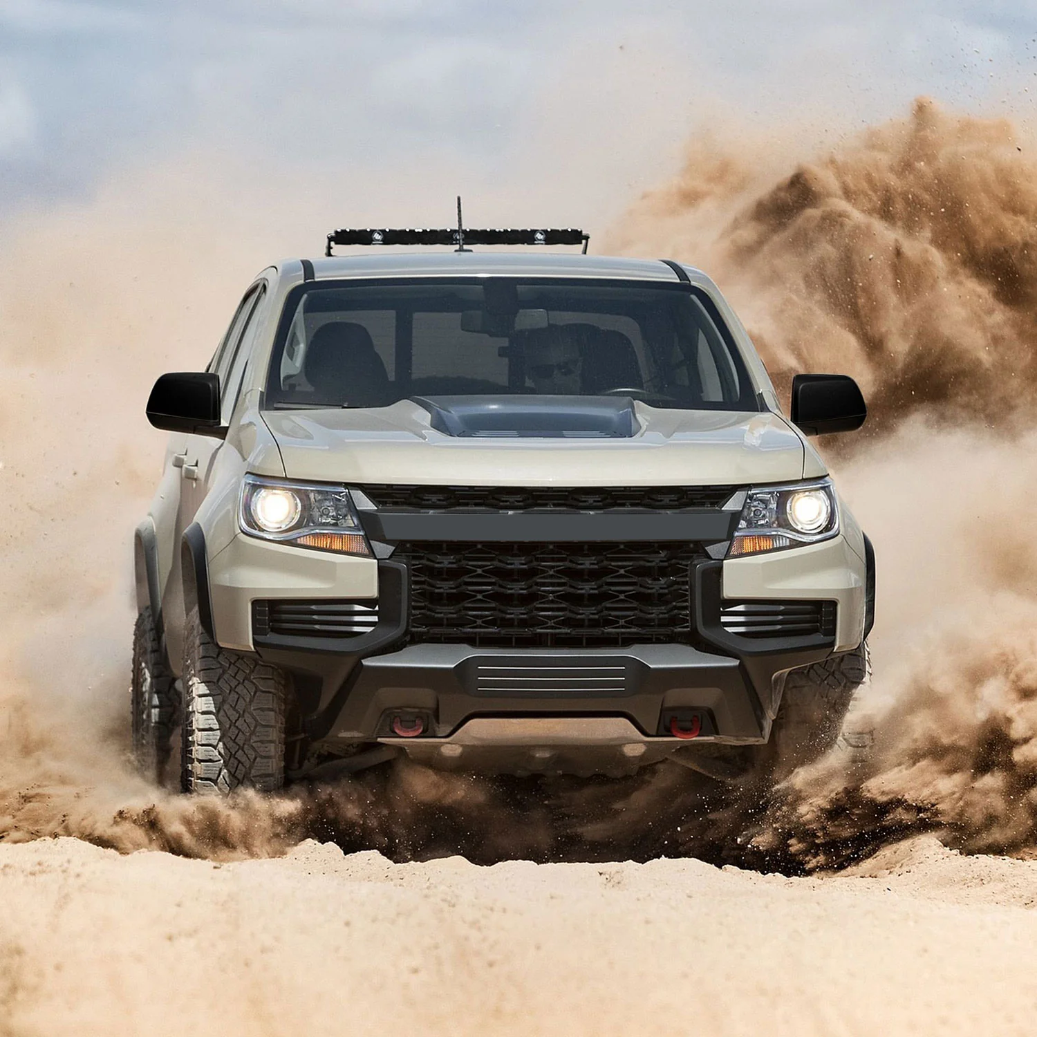 2015-2022 Chevrolet Colorado / GMC Canyon Mirror Cover Caps Gloss Black 2Pcs ABS Plastic - Image 4