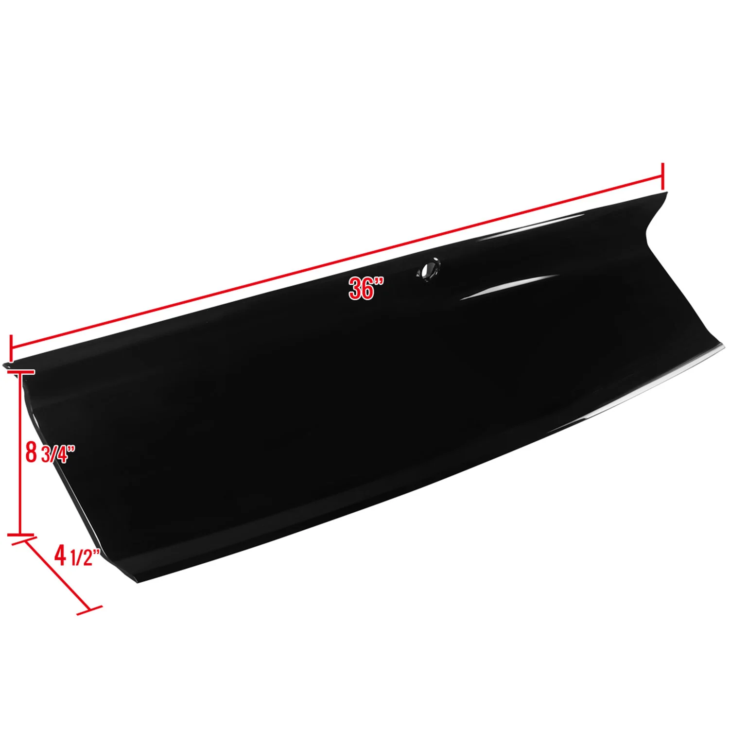 2015-2022 Ford Mustang Glossy Black ABS Rear Trunk Decklid Panel - Image 2