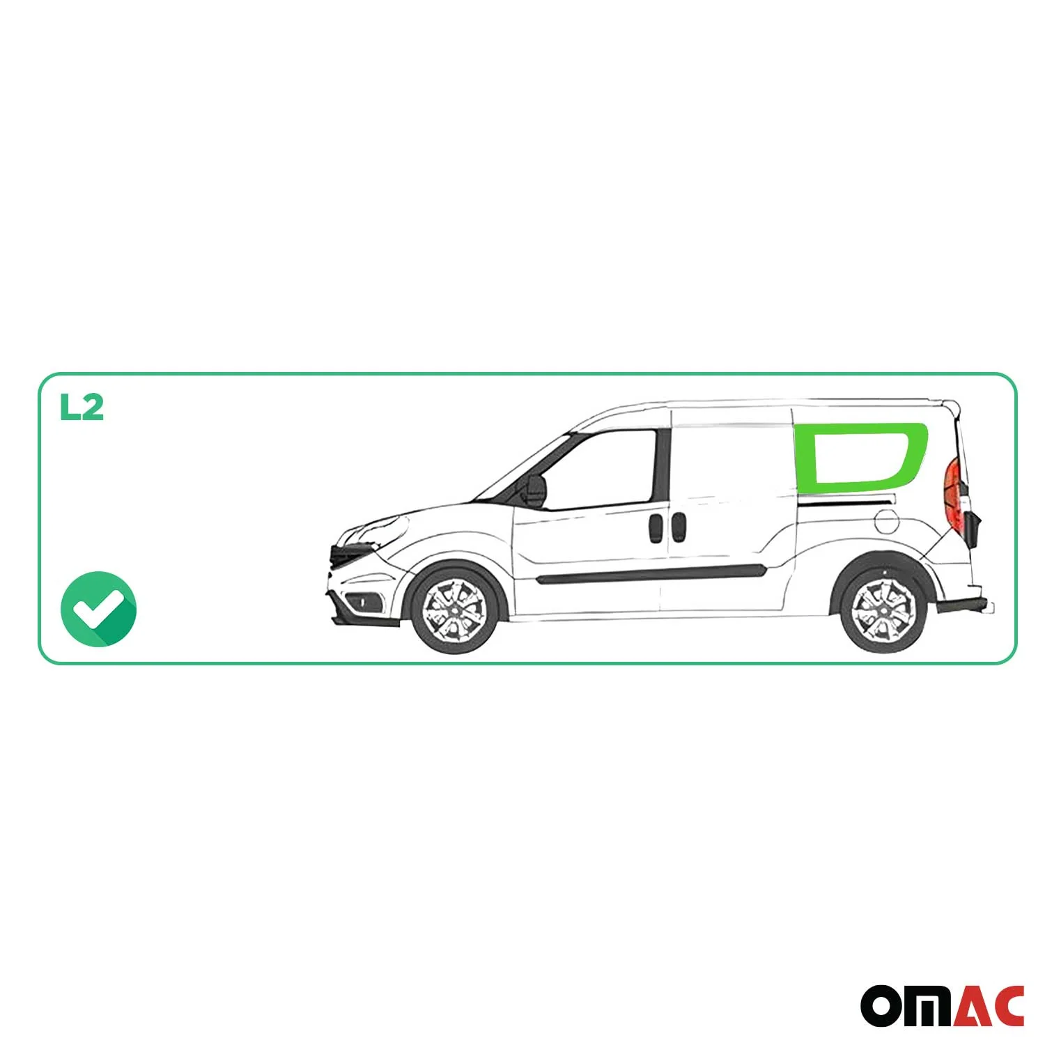 2015-2022 RAM ProMaster City Window Glass Rear Left Side L2 Long - Image 3