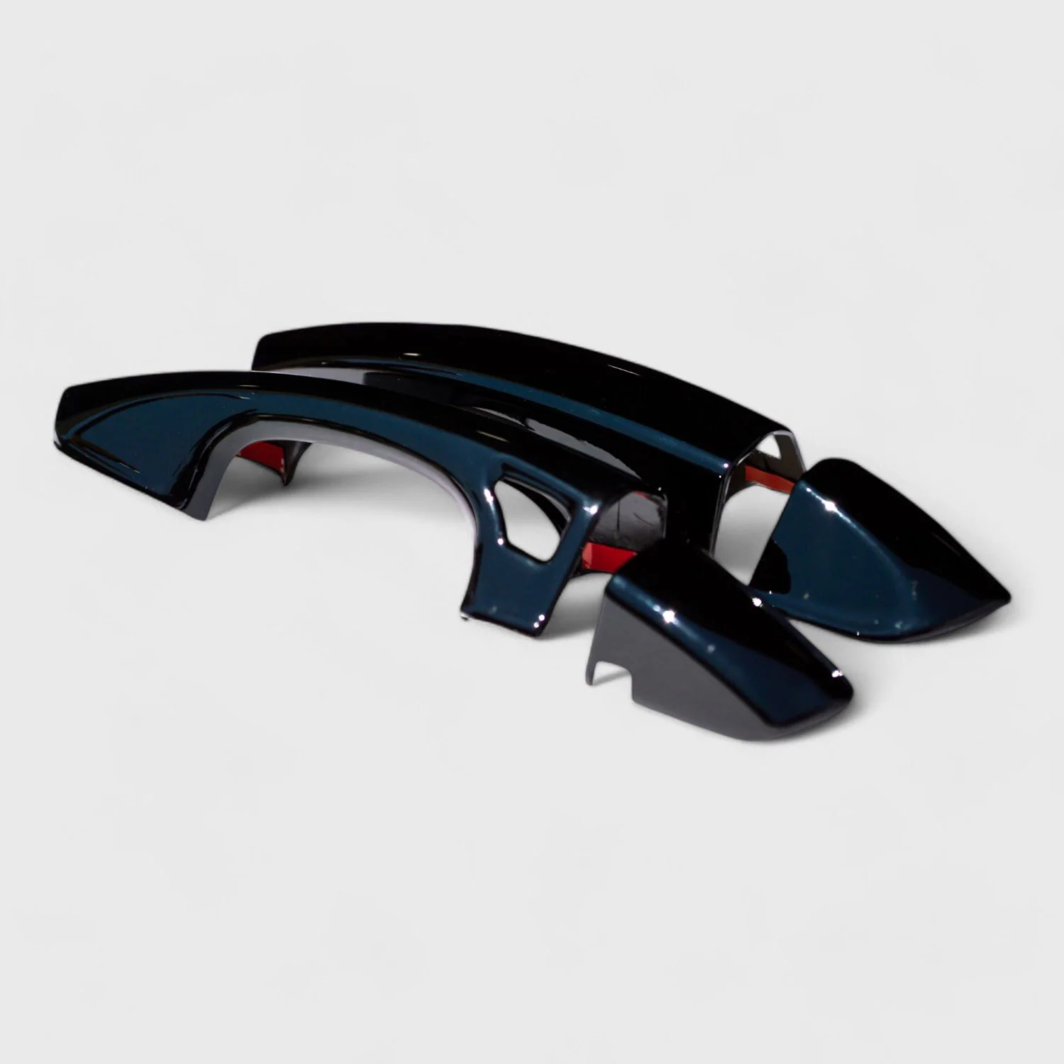2015-2023 Ford Mustang Door Handle Cover Gloss Black 4Pcs ABS Plastic - Image 3