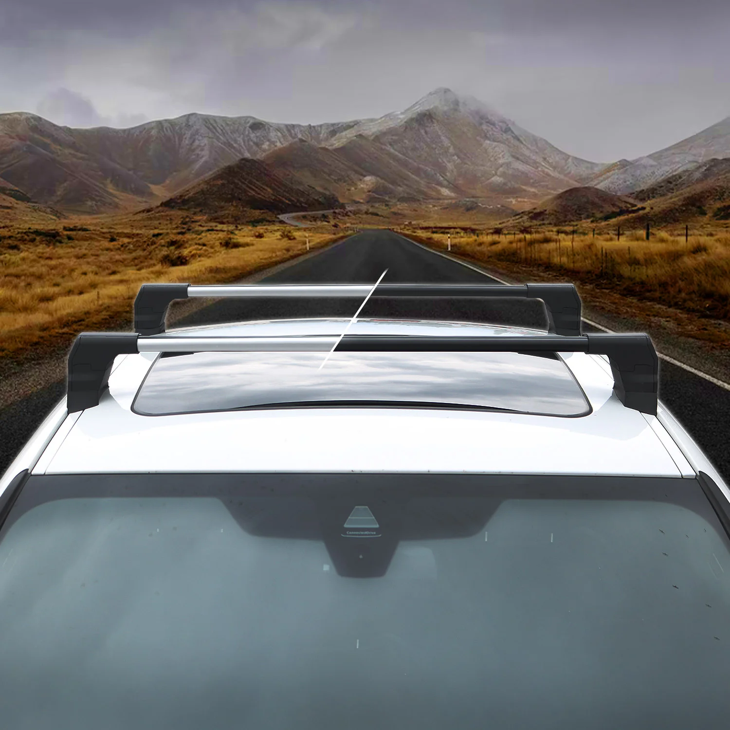 2015-2023 Jeep Renegade Roof Rack Cross Bars Luggage Carrier Aluminium Silver 2 Pcs - Image 8