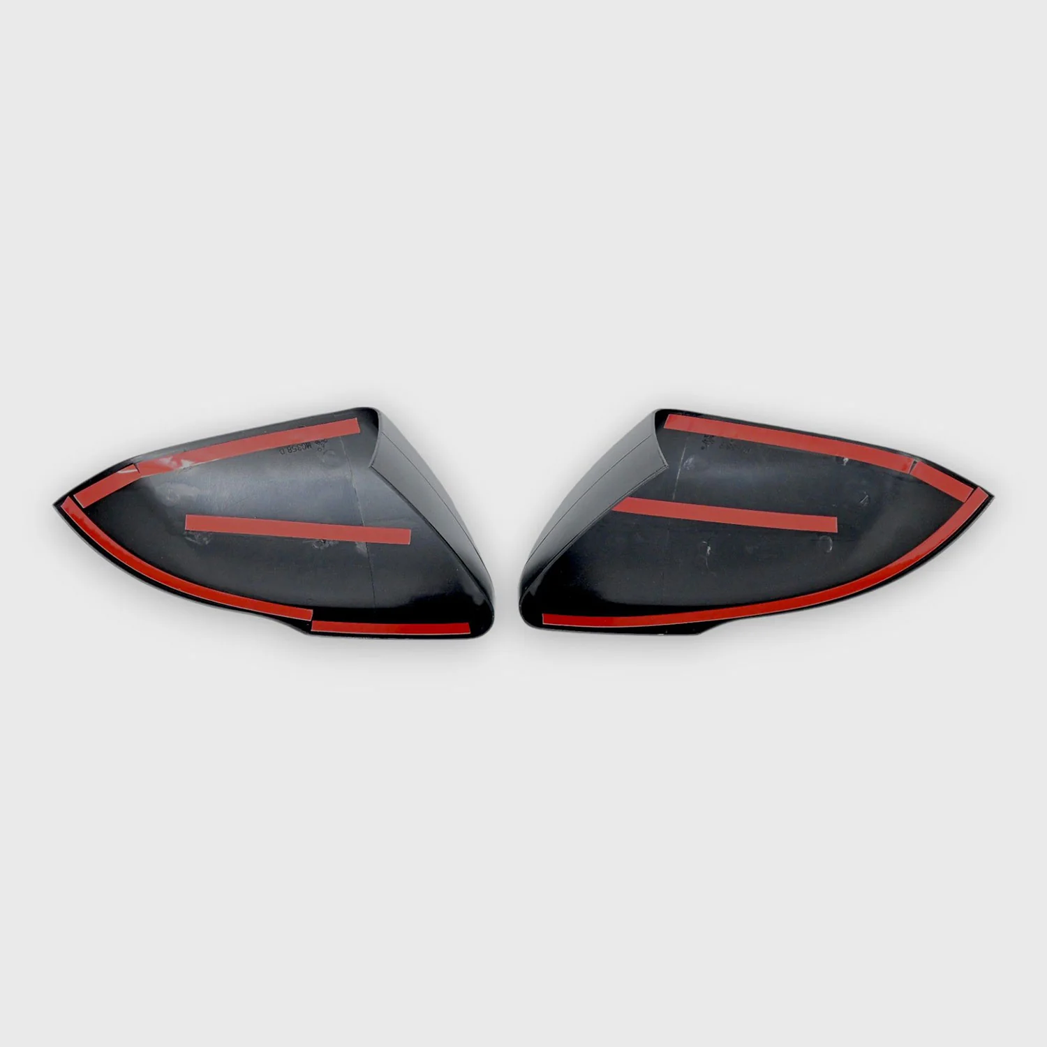 2015-2024 Ford Edge Mirror Cover Caps Gloss Black 2Pcs ABS Plastic - Image 3