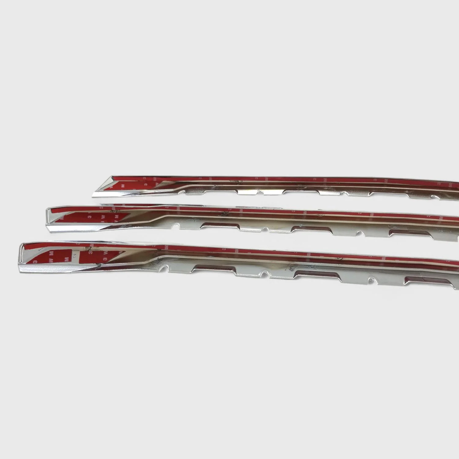 2016-2018 Chevrolet Silverado 1500 Grille Overlay Chrome 3Pcs ABS Plastic - Image 3