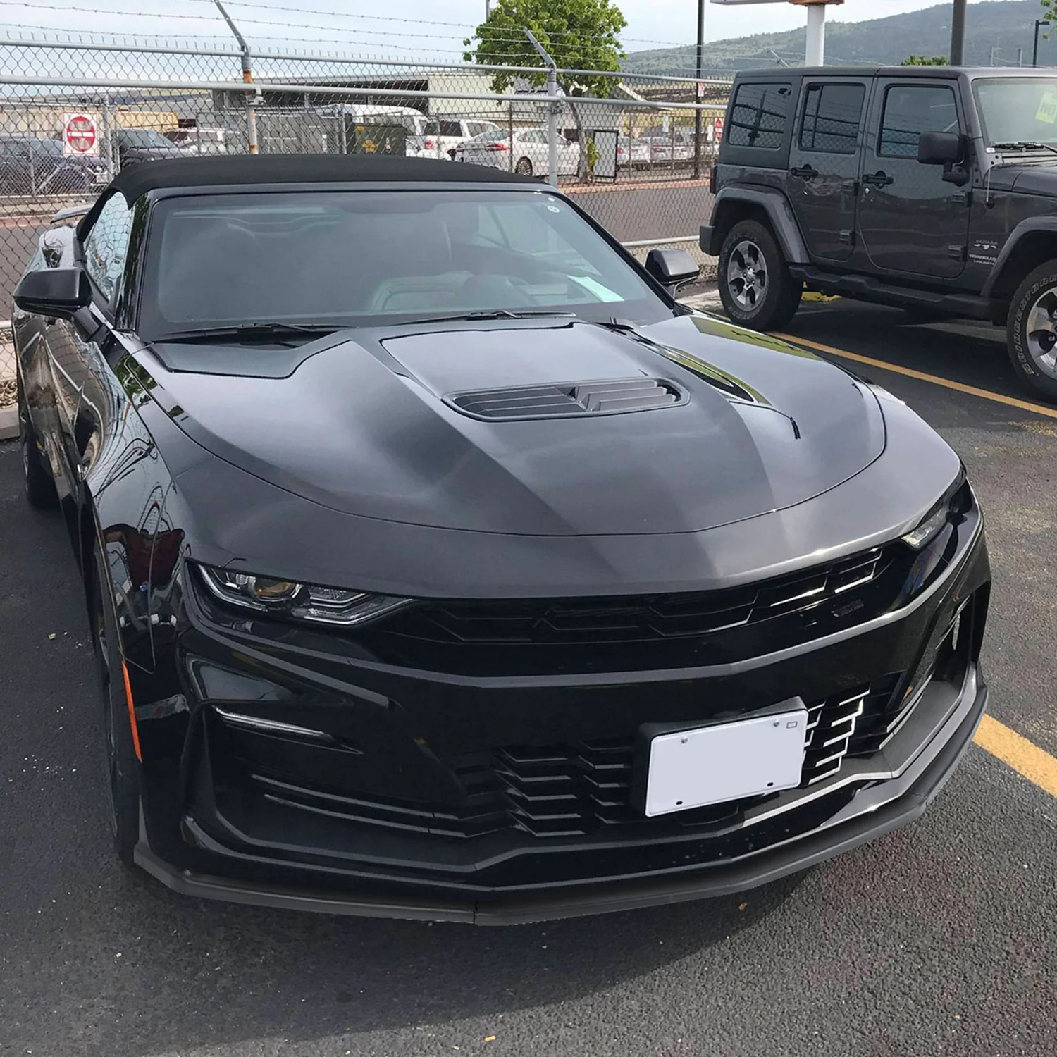 2016-2018 Chevy Camaro Matte Black Polypropylene 3Pcs Front Bumper Lip Set - Image 10