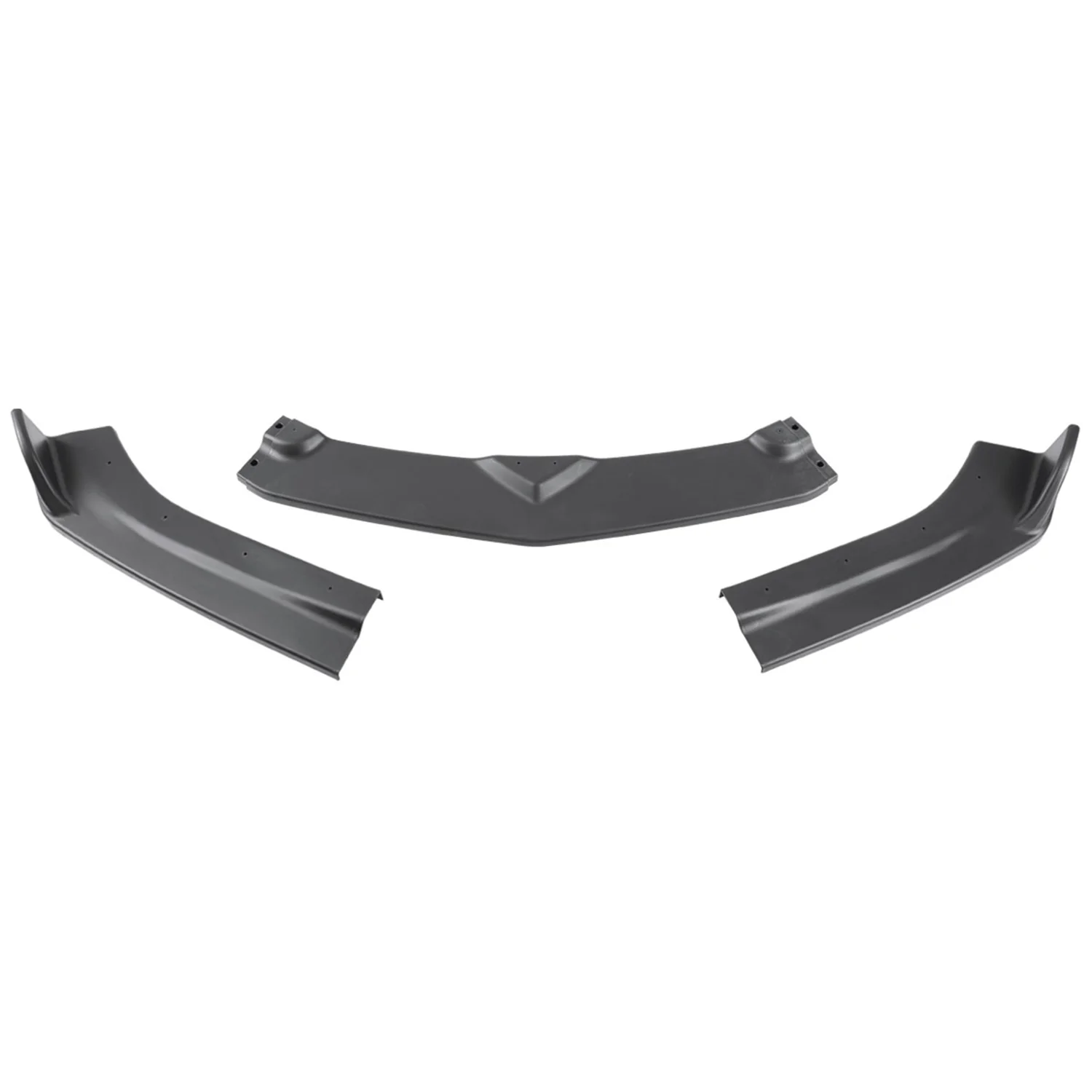 2016-2018 Chevy Camaro Matte Black Polypropylene 3Pcs Front Bumper Lip Set - Image 7