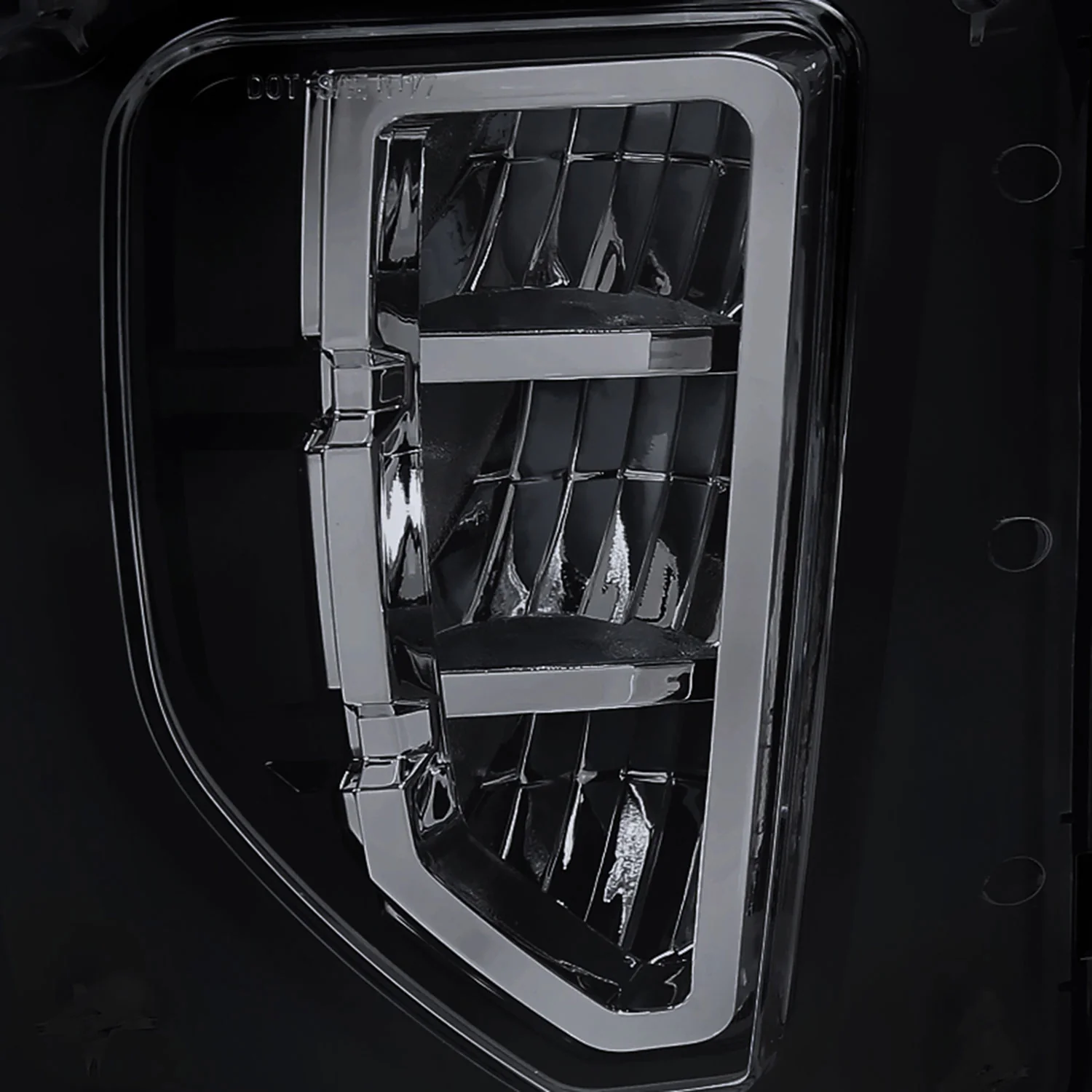 2016-2018 Chevy Silverado 1500 LED Fog Lights Kit Chrome Housing/Smoke Lens - Image 6