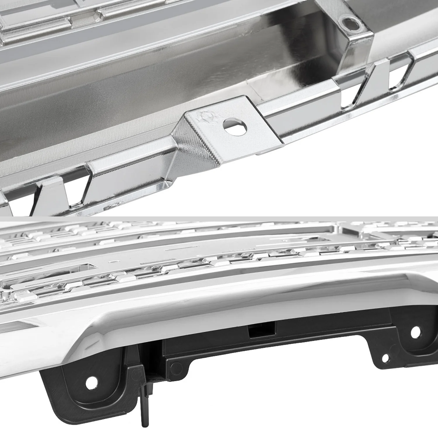 2016-2018 GMC Sierra 1500 Chrome Mesh Denali Style Hood Replacement Grille - Image 7