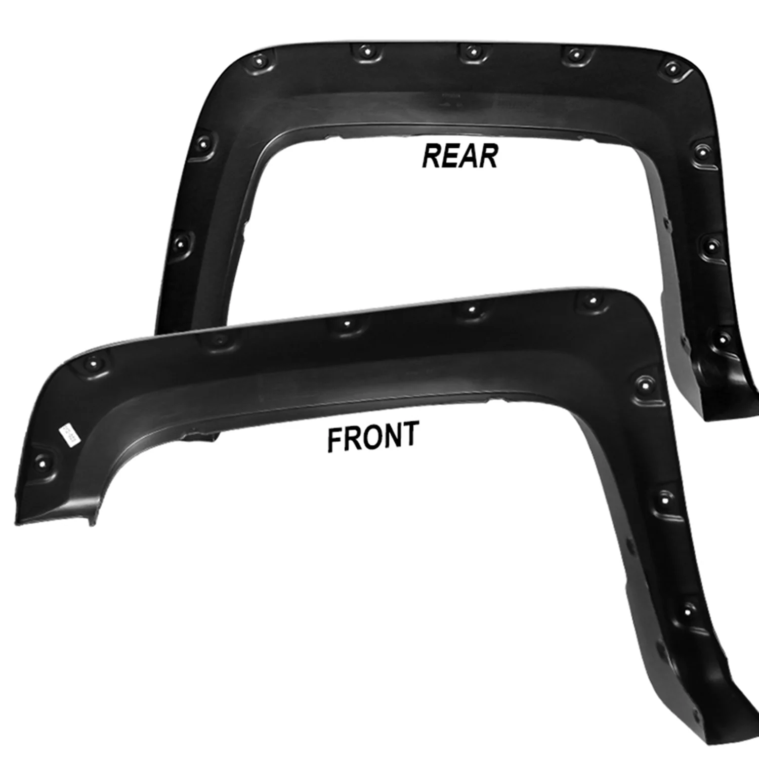 2016-2018 GMC Sierra 1500 Fleetside Smooth Rivet Style Fender Flares - Image 8
