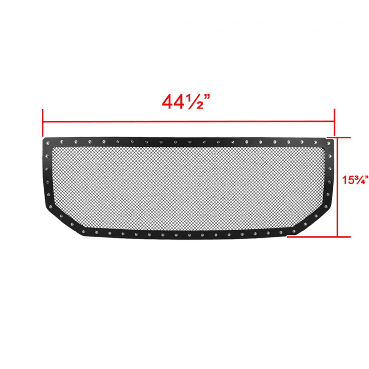 2016-2018 GMC Sierra 1500 Rivet Style Black S.Steel Mesh Grille Insert - Image 3