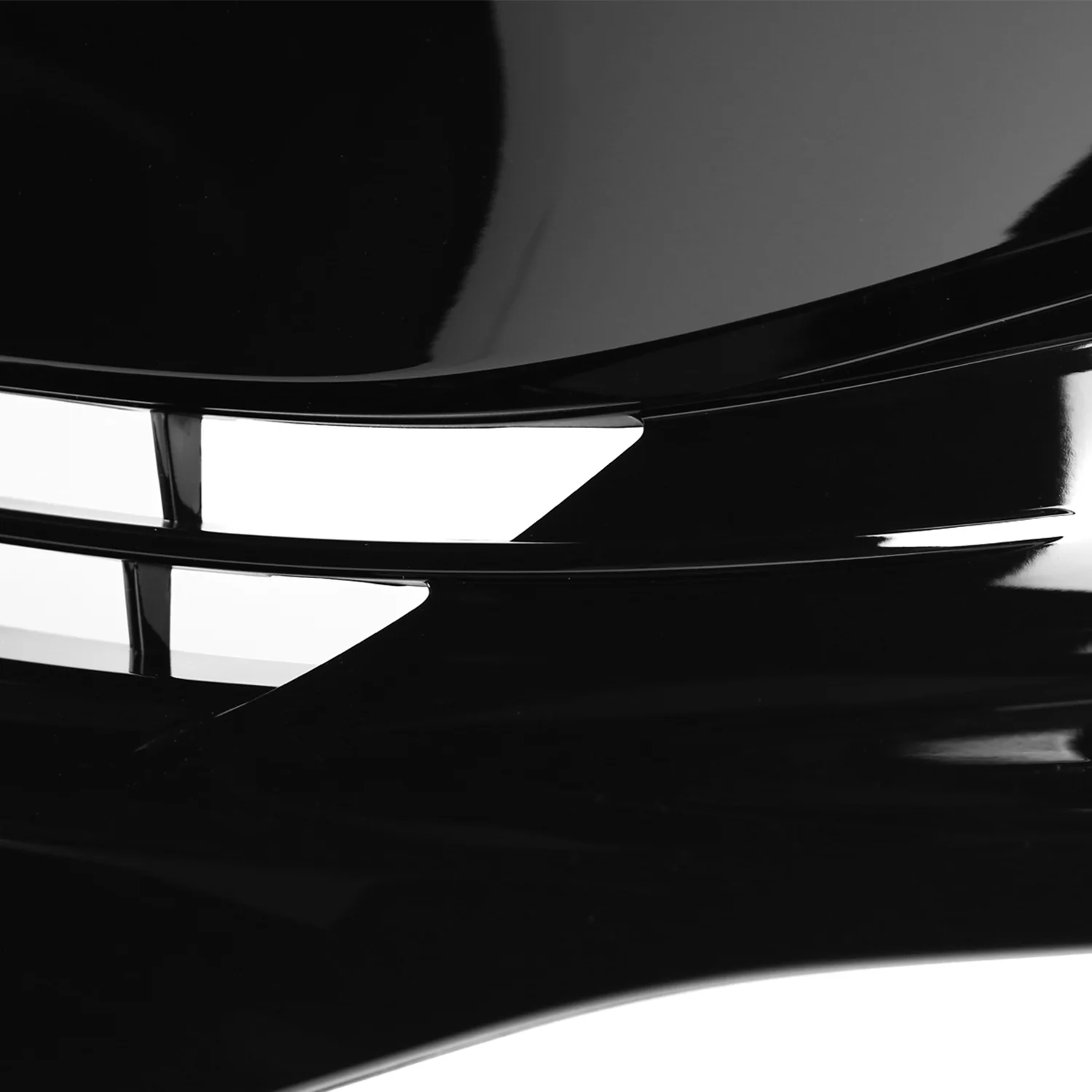2016-2018 Honda Civic Factory Style Glossy Black ABS Mesh Grille w/ Eyebrows - Image 5