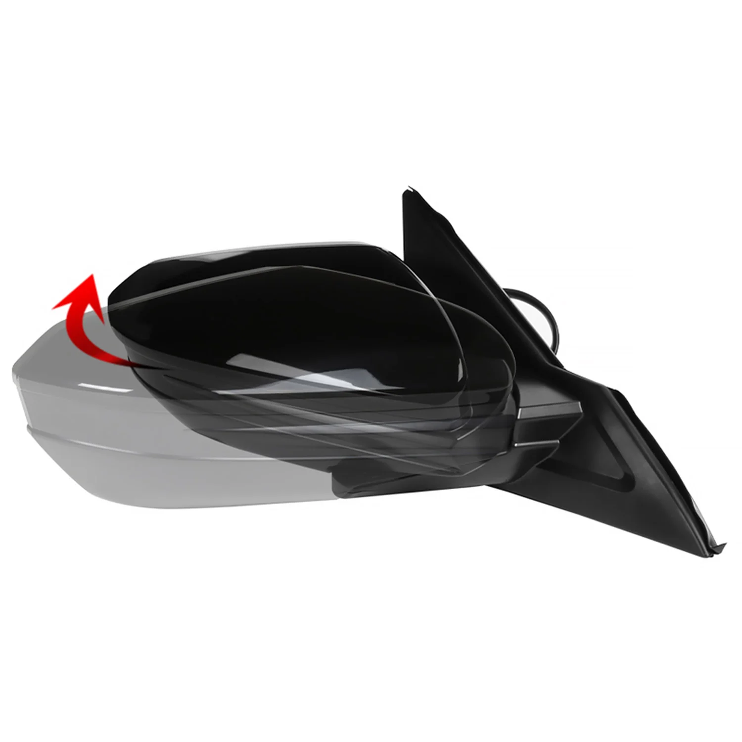 2016-2018 Honda Civic Glossy Black 3-Pin Adjustable Side Mirror Passenger Side - Image 7