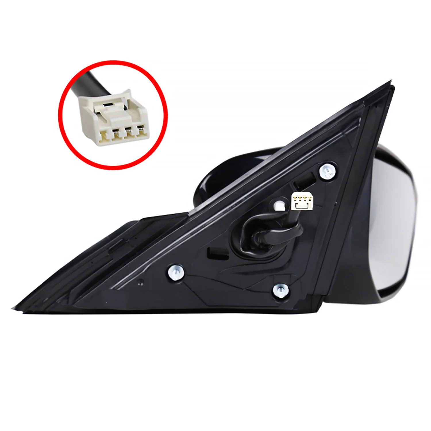 2016-2018 Honda Civic Glossy Black 3-Pin Adjustable Side Mirror Passenger Side - Image 9