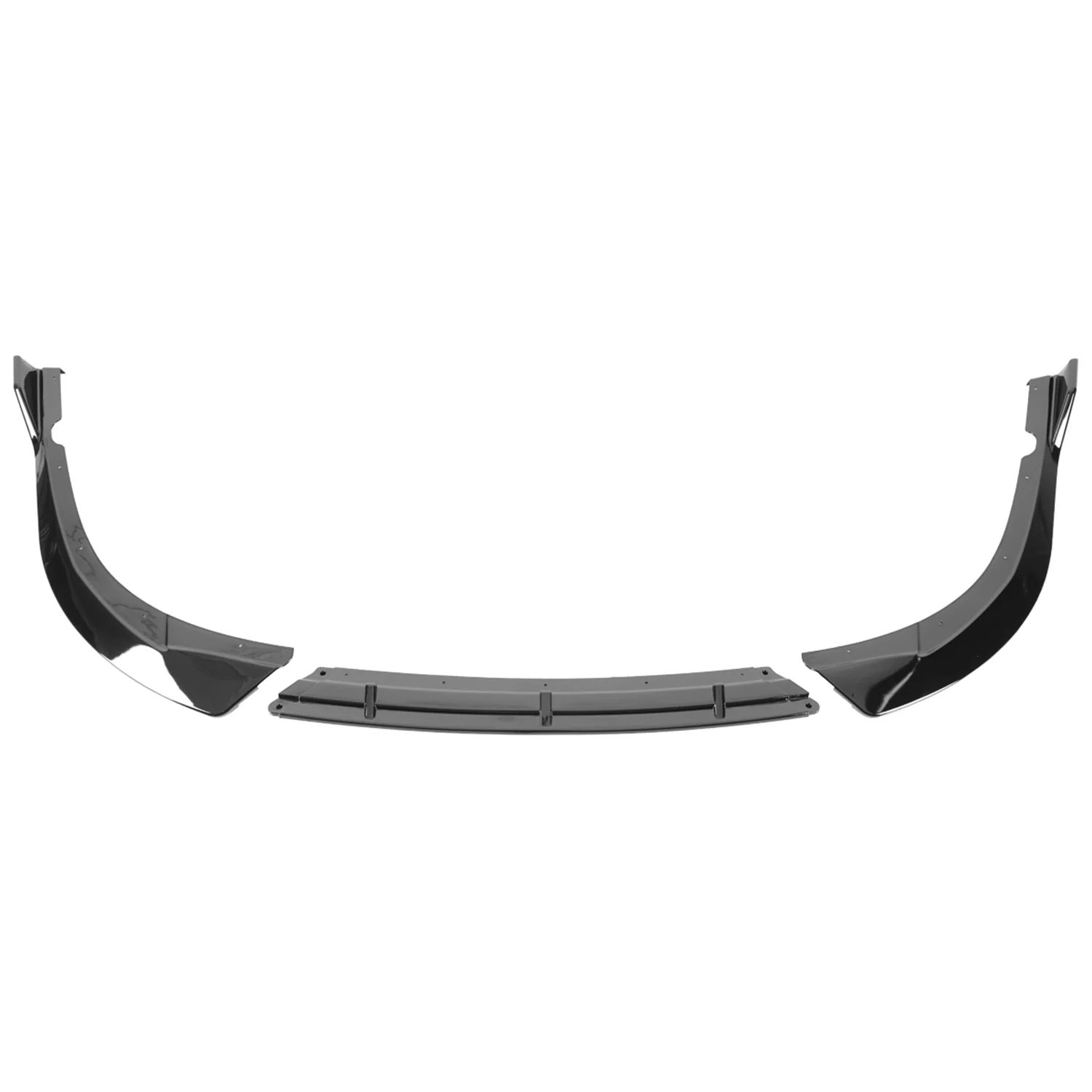 2016-2018 Kia Optima SXL Glossy Black 3Pcs Front Bumper Lip Splitter Kit - Image 7