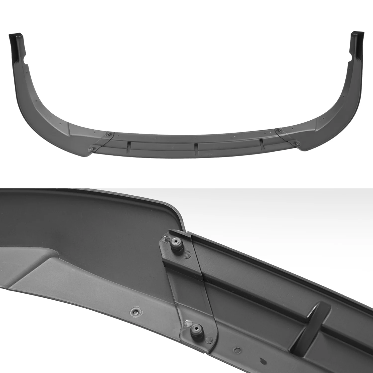 2016-2018 Kia Optima SXL Matte Black 3Pcs Front Bumper Lip Splitter Kit - Image 6