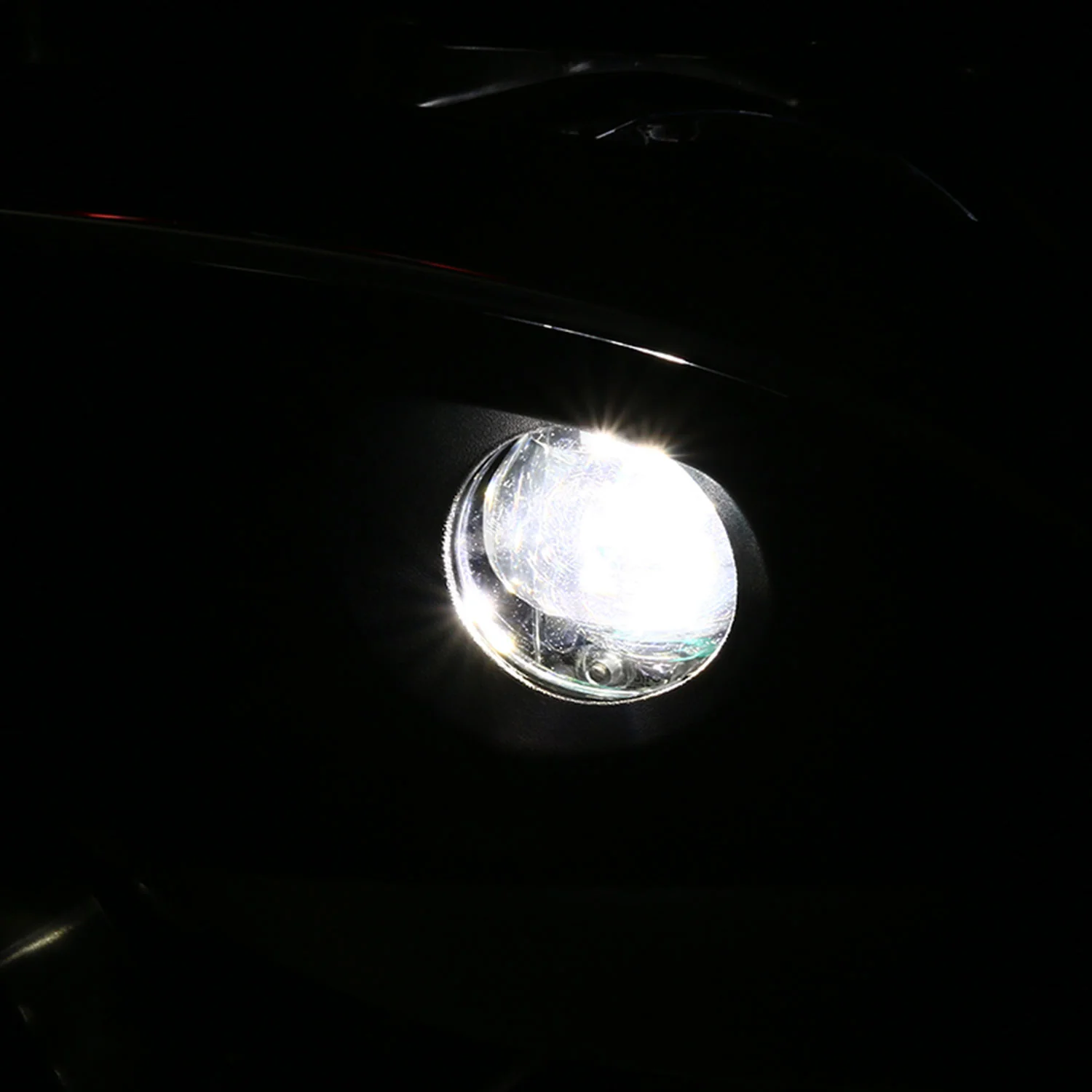 2016-2018 Mazda 6 Sedan 6500K LED Projector Fog Lights Kit Chrome/Clear Lens - Image 2