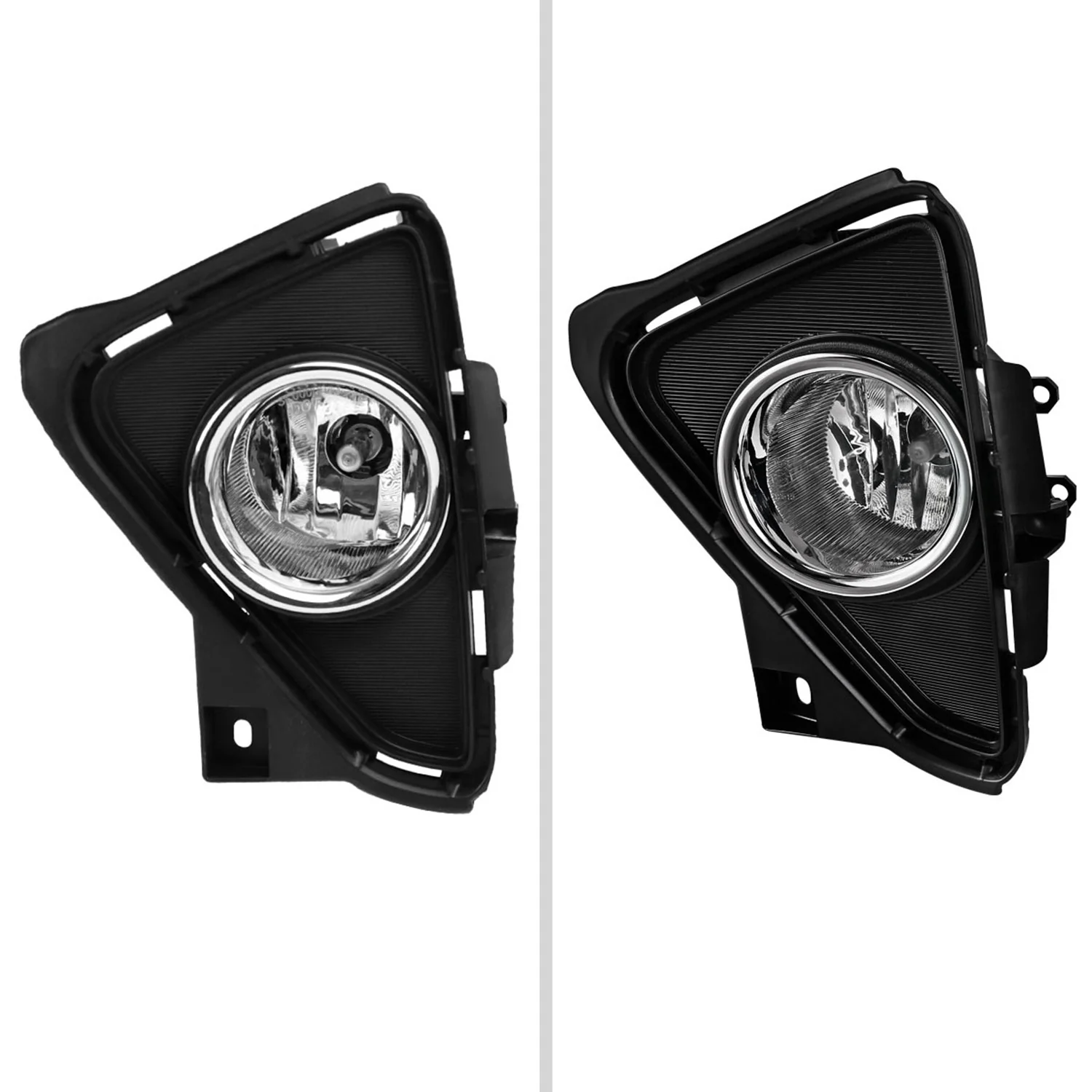 2016-2018 Toyota RAV4 H16 Fog Lights Kit Chrome Housing/Clear Lens - Image 2