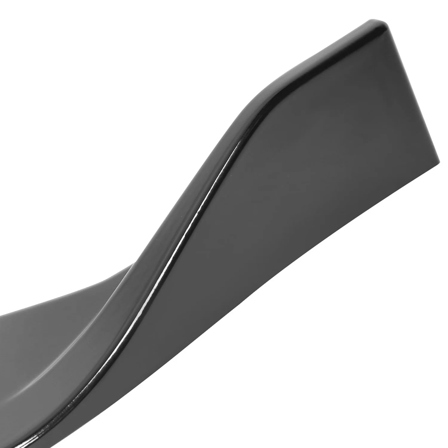 2016-2019 Nissan Sentra Glossy Black Polypropylene 3Pcs Bumper Lip - Image 4