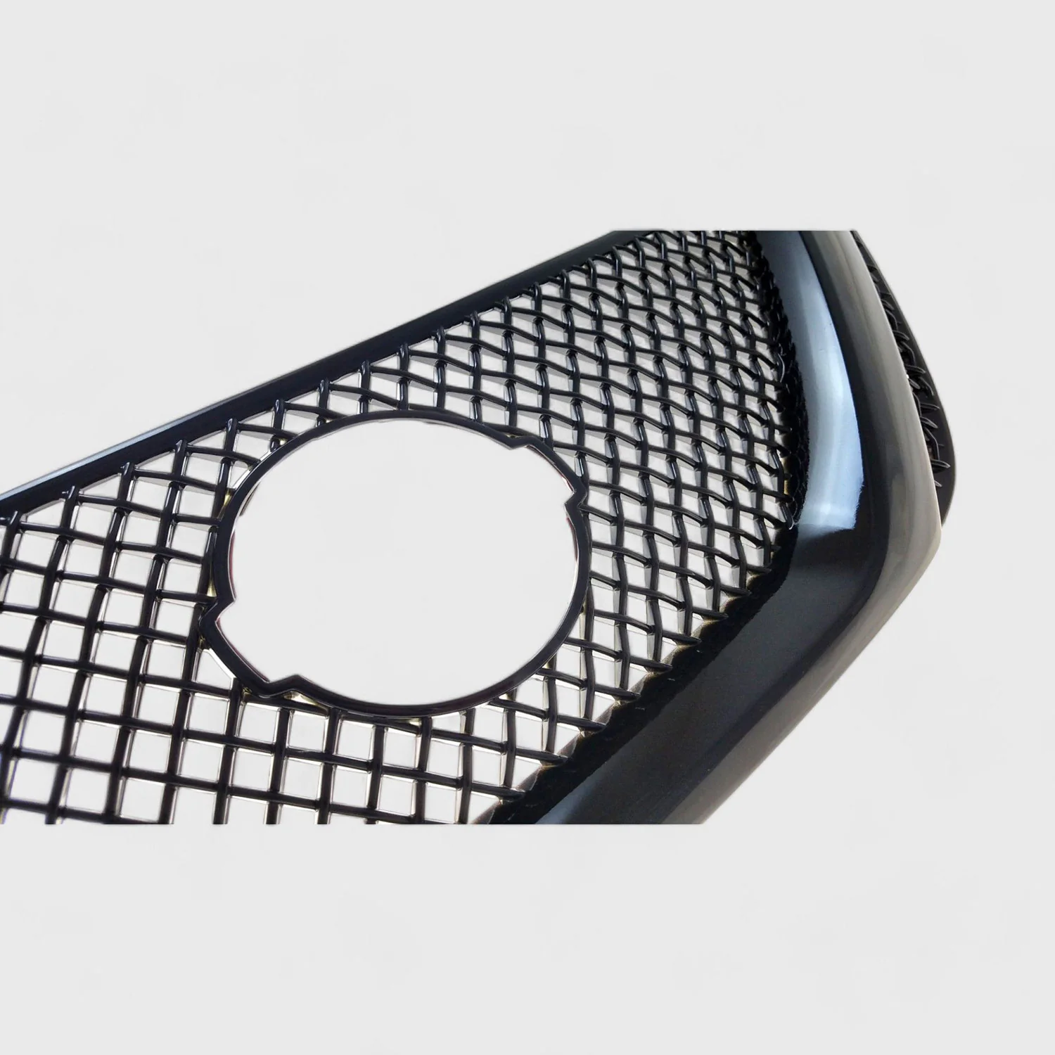 2016-2019 Nissan Sentra Grille Overlay Gloss Black 1Pcs ABS Plastic - Image 2