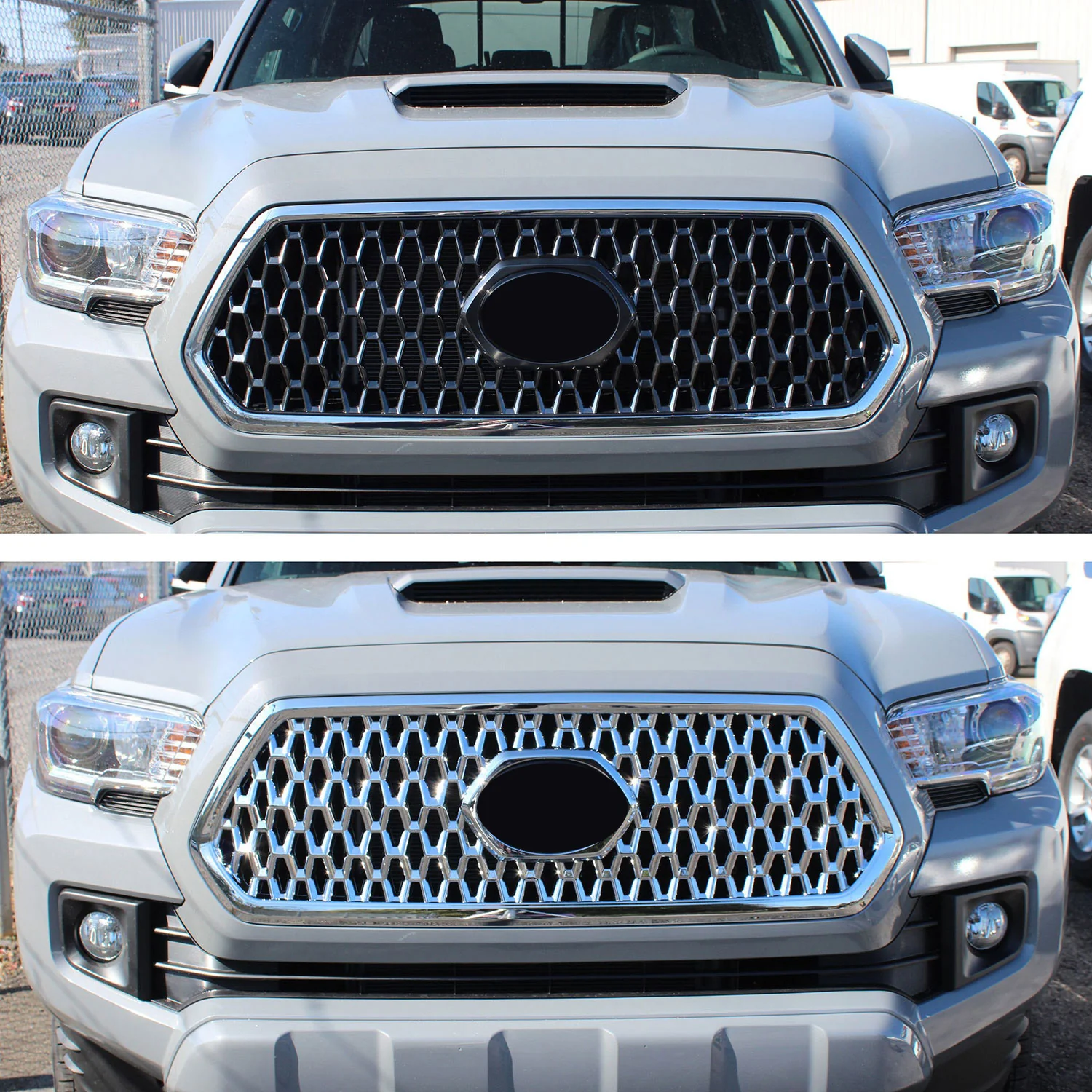2016-2019 Toyota Tacoma Grille 4.gen Pre-FL Overlay Chrome 1Pcs ABS Plastic - Image 4