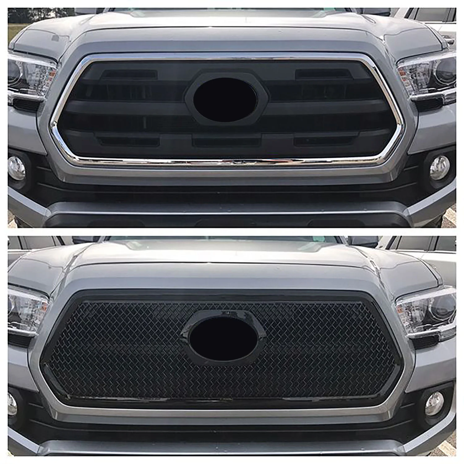 2016-2019 Toyota Tacoma Grille 4.gen Pre-FL Overlay Gloss Black 1Pcs ABS Plastic - Image 5