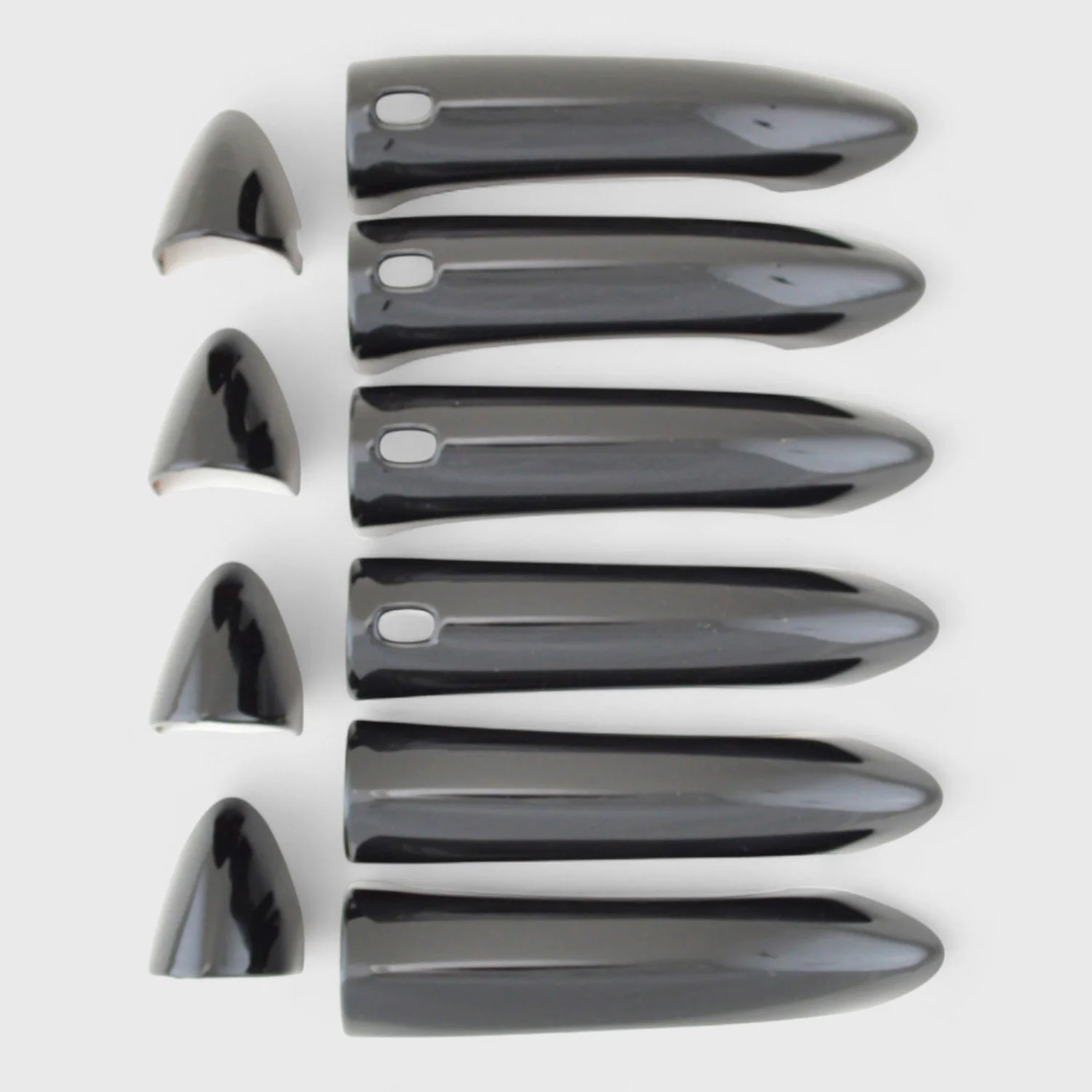2016-2020 Chevrolet Cruze Door Handle Cover Gloss Black 10Pcs ABS Plastic - Image 2