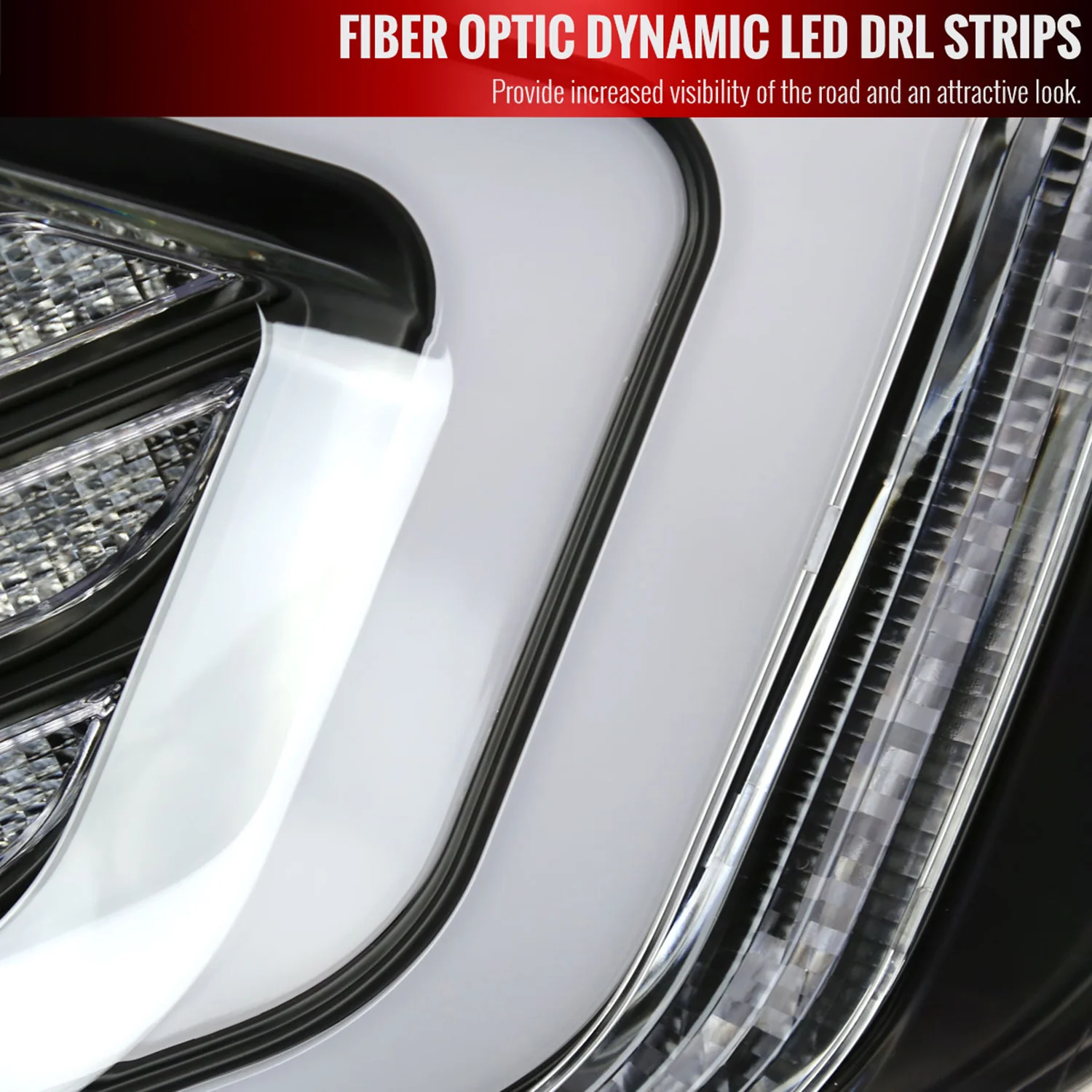 2016-2021 Honda Civic 4DR Sedan White LED Tail Lights Signal Lamps Matt Black - Image 5