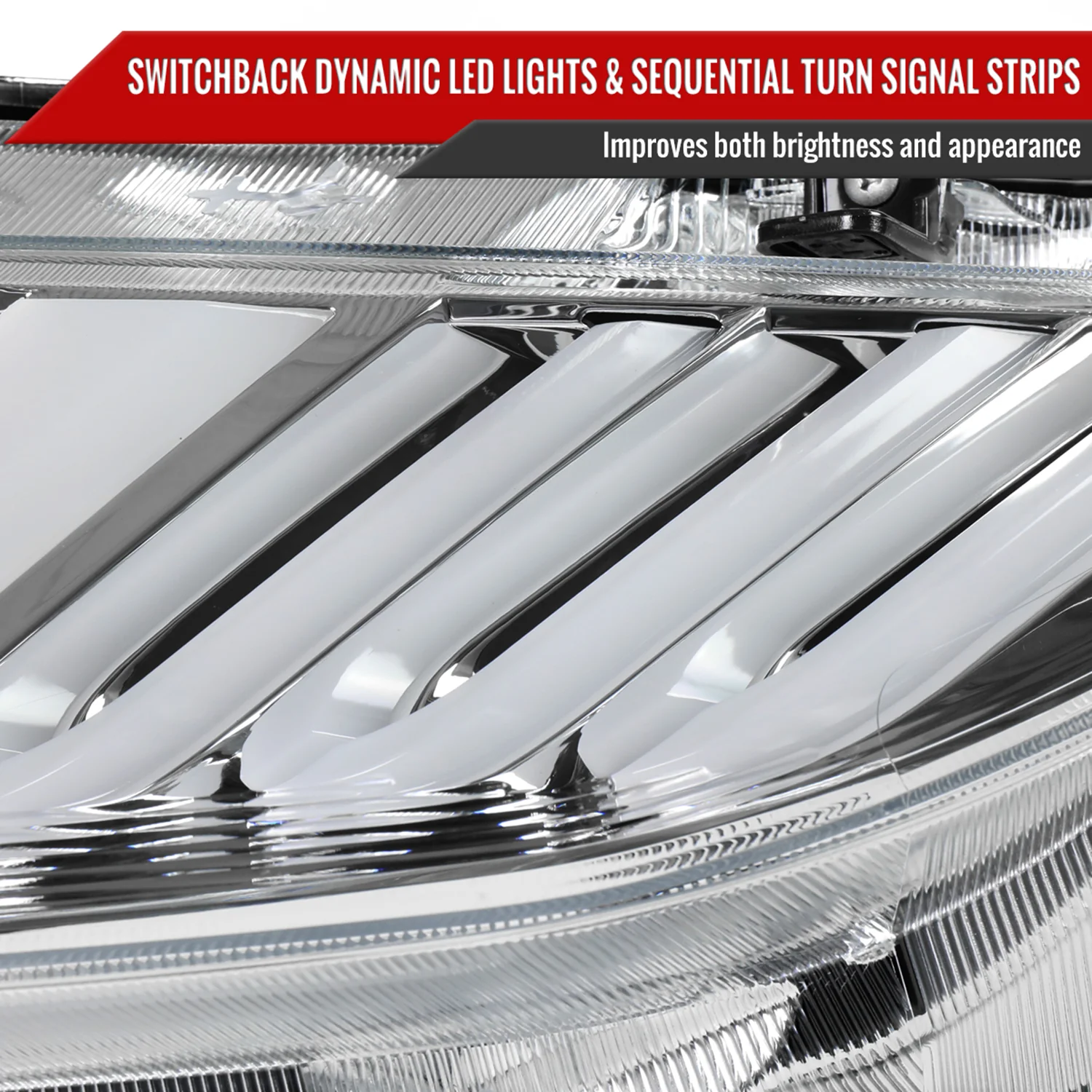 2016-2021 Honda Civic Full LED Projector Headlights Turn Signal Chrome - Image 6