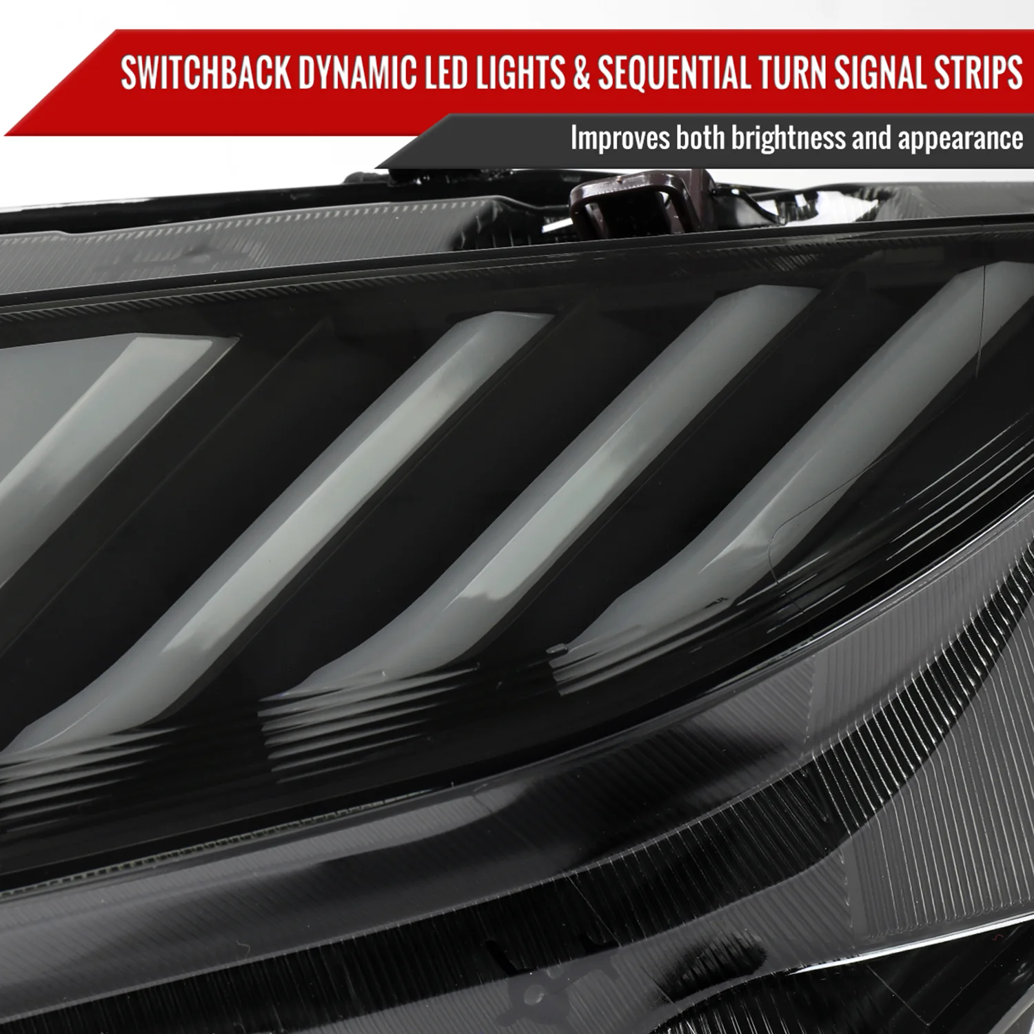 2016-2021 Honda Civic LED Headlights LED Sequential Turn Signal Matt Smoke - Image 6