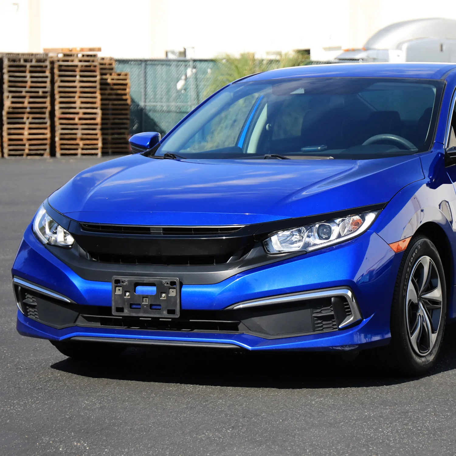 2016-2021 Honda Civic LED Strip Factory Projector Headlights Chrome/Clear - Image 9