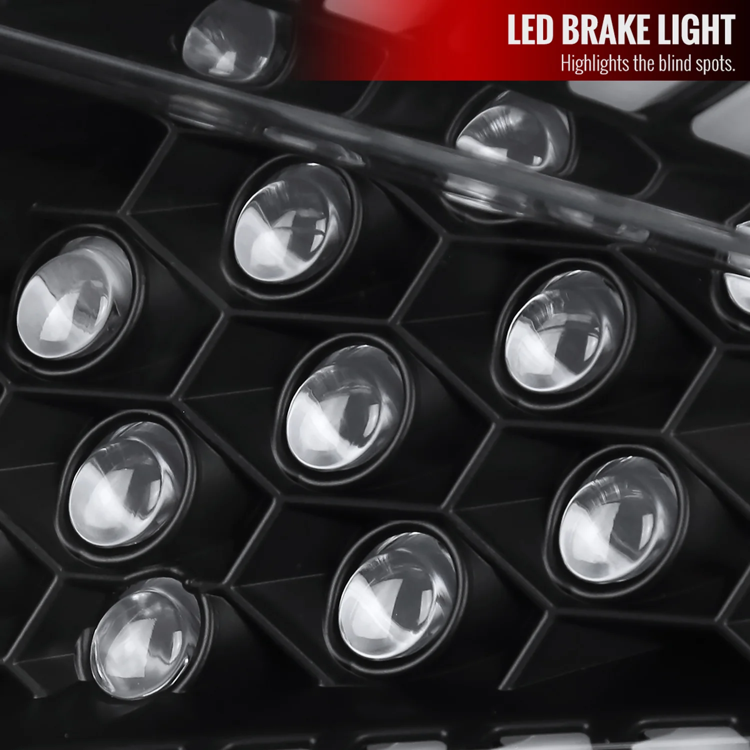 2016-2021 Honda Civic Sedan LED Tail Lights Signal Lamps Matt Black/Clear Lens - Image 5