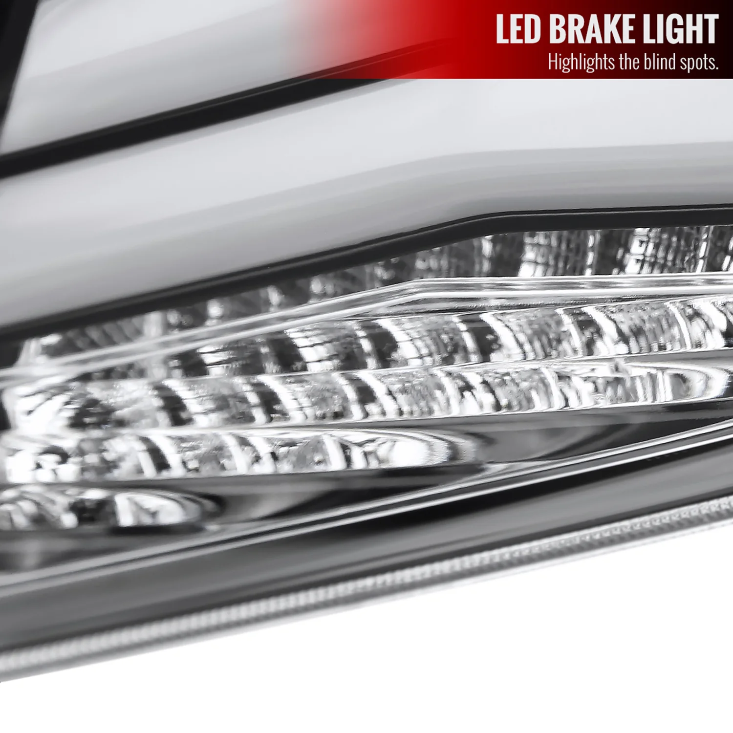 2016-2021 Honda Civic Sedan LED Tail Lights Signal Lamps Matt Black/Clear Lens - Image 6