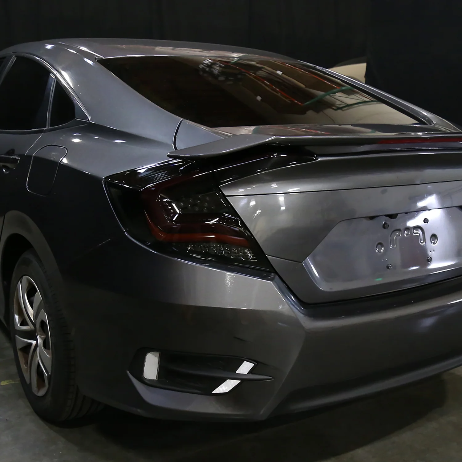 2016-2021 Honda Civic Sedan LED Tail Lights &Signal Lights Glossy Black V2 - Image 10
