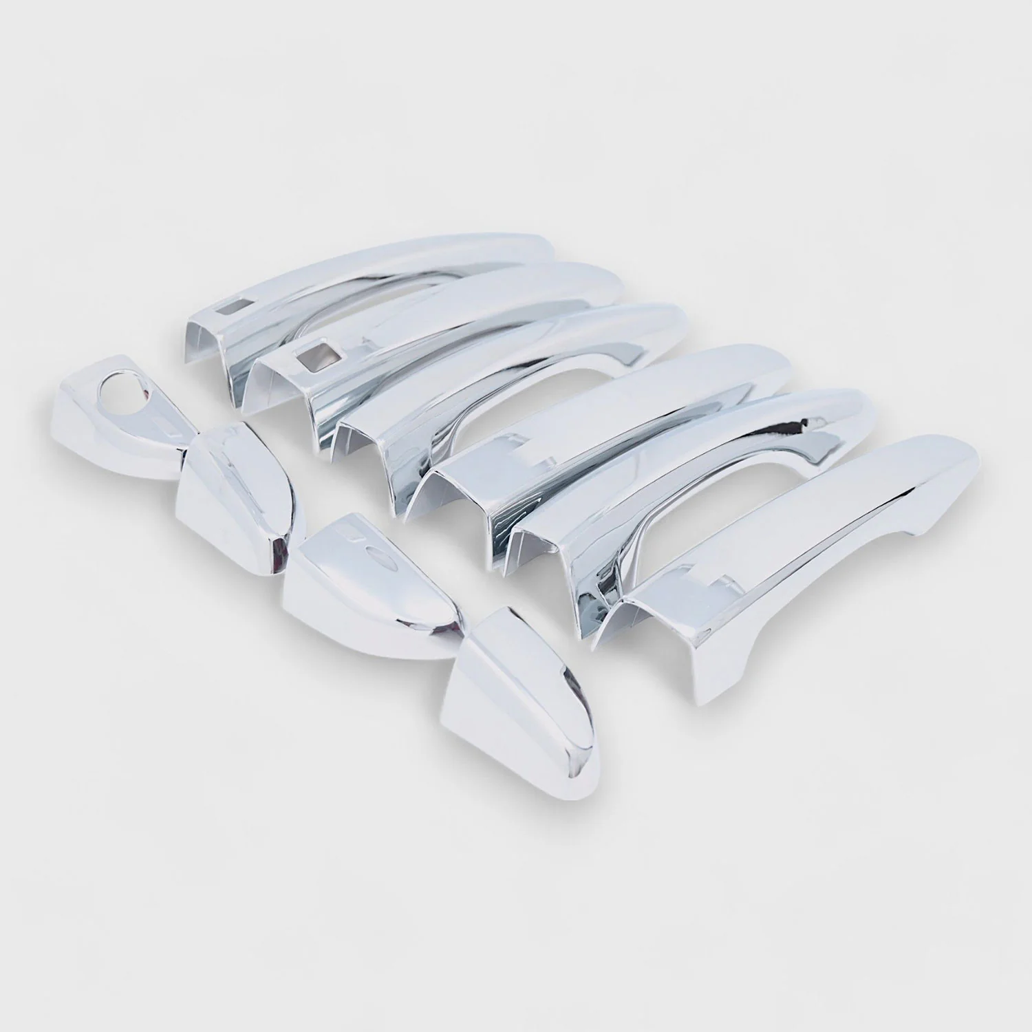 2016-2021 Hyundai Tucson Door Handle Cover Chrome 10Pcs ABS Plastic - Image 2