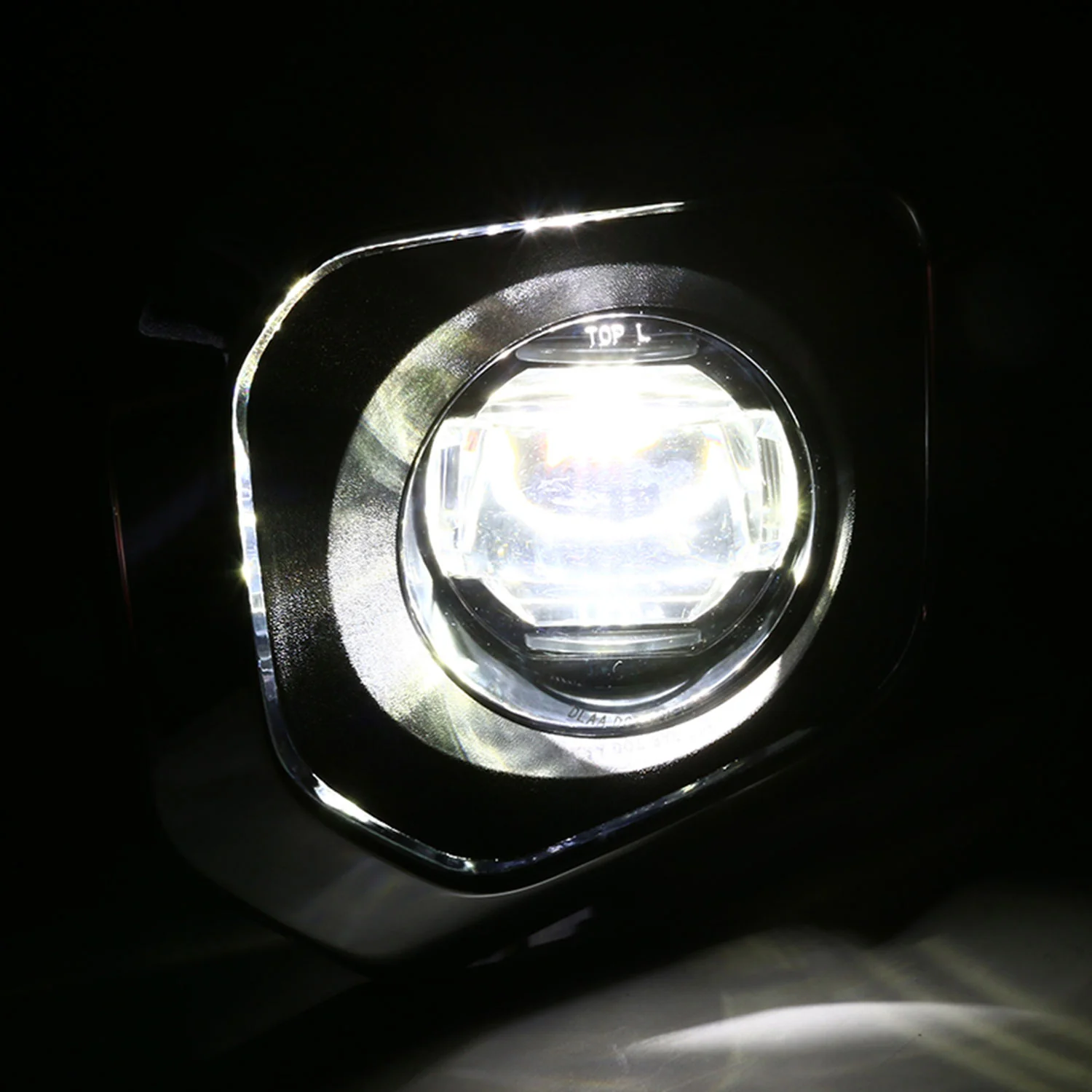 2016-2022 Toyota Tacoma SMD LED Projector Fog Lights Kit Chrome/Clear Lens - Image 2
