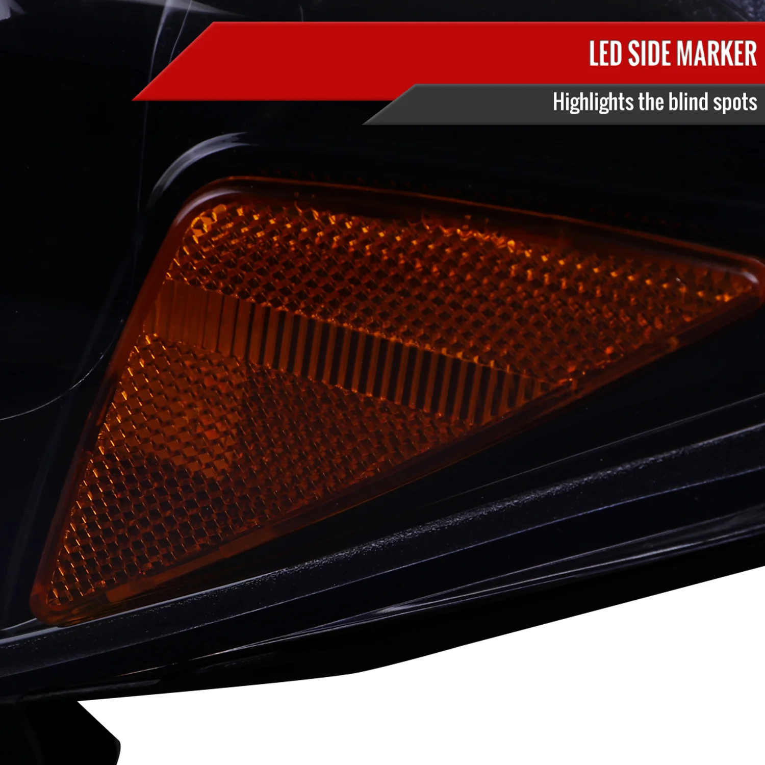 2016-2023 Toyota Tacoma Switchback LED C-Bar Projector Headlights Black/Smoke - Image 6