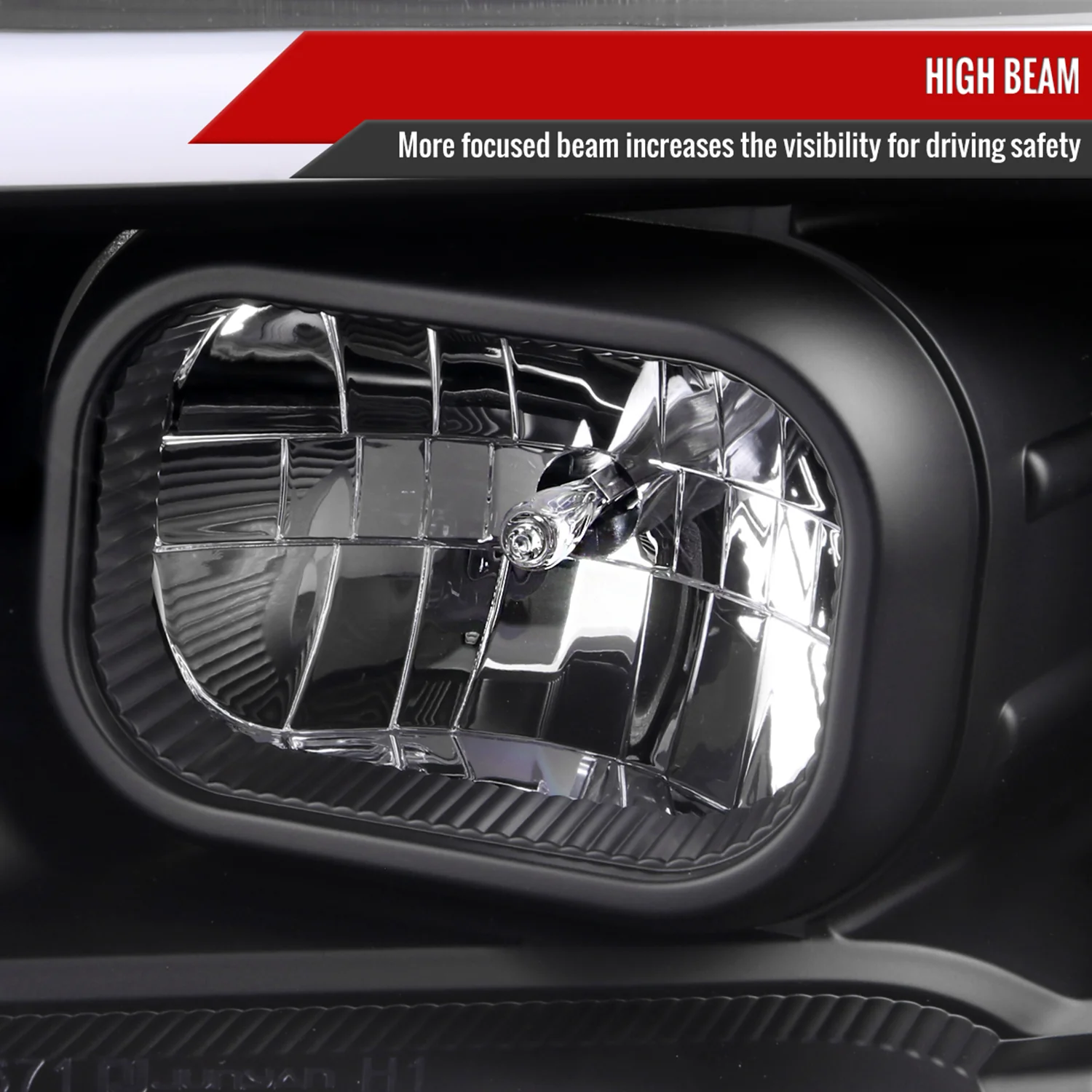 2016-2023 Toyota Tacoma Switchback LED C-Bar Projector Headlights Matt Black - Image 4