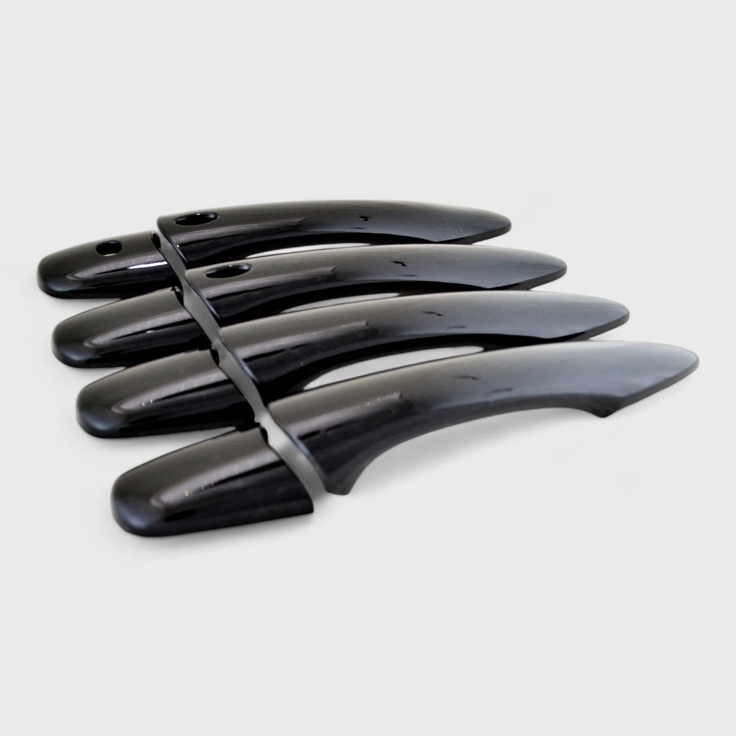 2016-2025 Nissan Armada Door Handle Cover Gloss Black 8Pcs ABS Plastic - Image 2