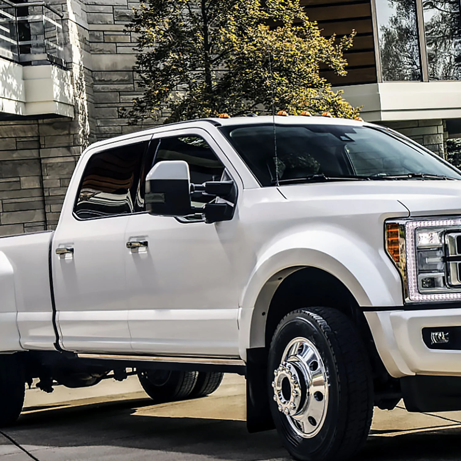 2017-2019 Ford F-250/350/450/550 Heated BSM ATS & Manual Towing Mirrors Smoke - Image 9