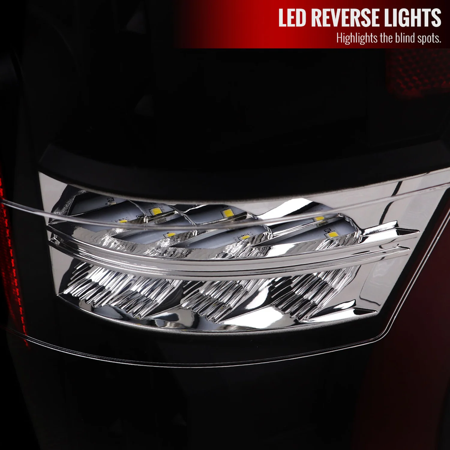 2017-2019 Ford F-250/350/450/550 Red LED Bar Tail Lights Matt Black/Clear - Image 5