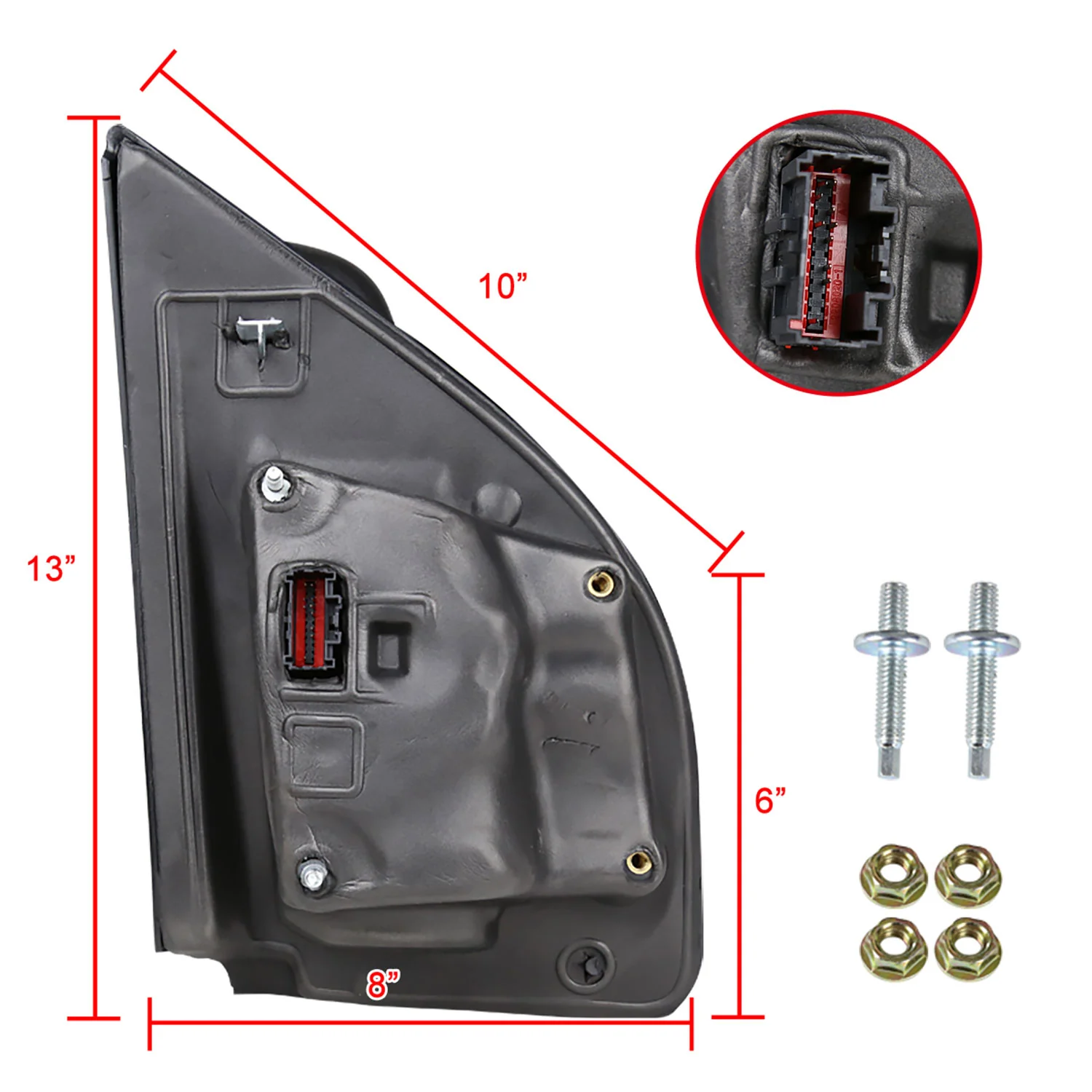 2017-2019 Ford F-250/350/450/550 Super Duty Heated & Manual Towing Mirrors - Image 9