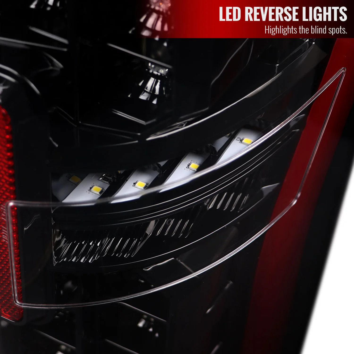 2017-2019 Ford F-250/F-350/F-450/F-550 LED Bar Tail Lights Jet Black/Clear - Image 5