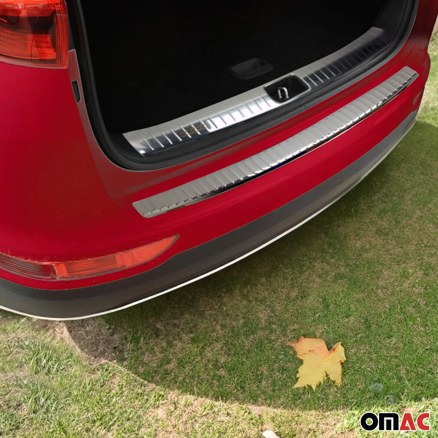 2017-2019 Kia Sportage Rear Bumper Guard & Trunk Sill Cover Protector Set S.Steel 2 pcs - Image 2
