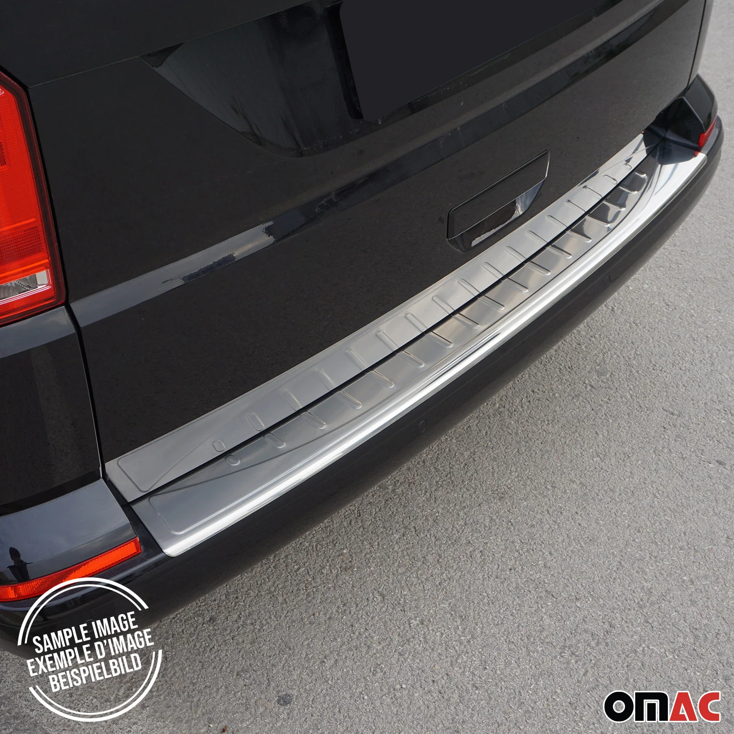 2017-2019 Kia Sportage Rear Bumper Guard & Trunk Sill Cover Protector Set S.Steel 2 pcs - Image 5