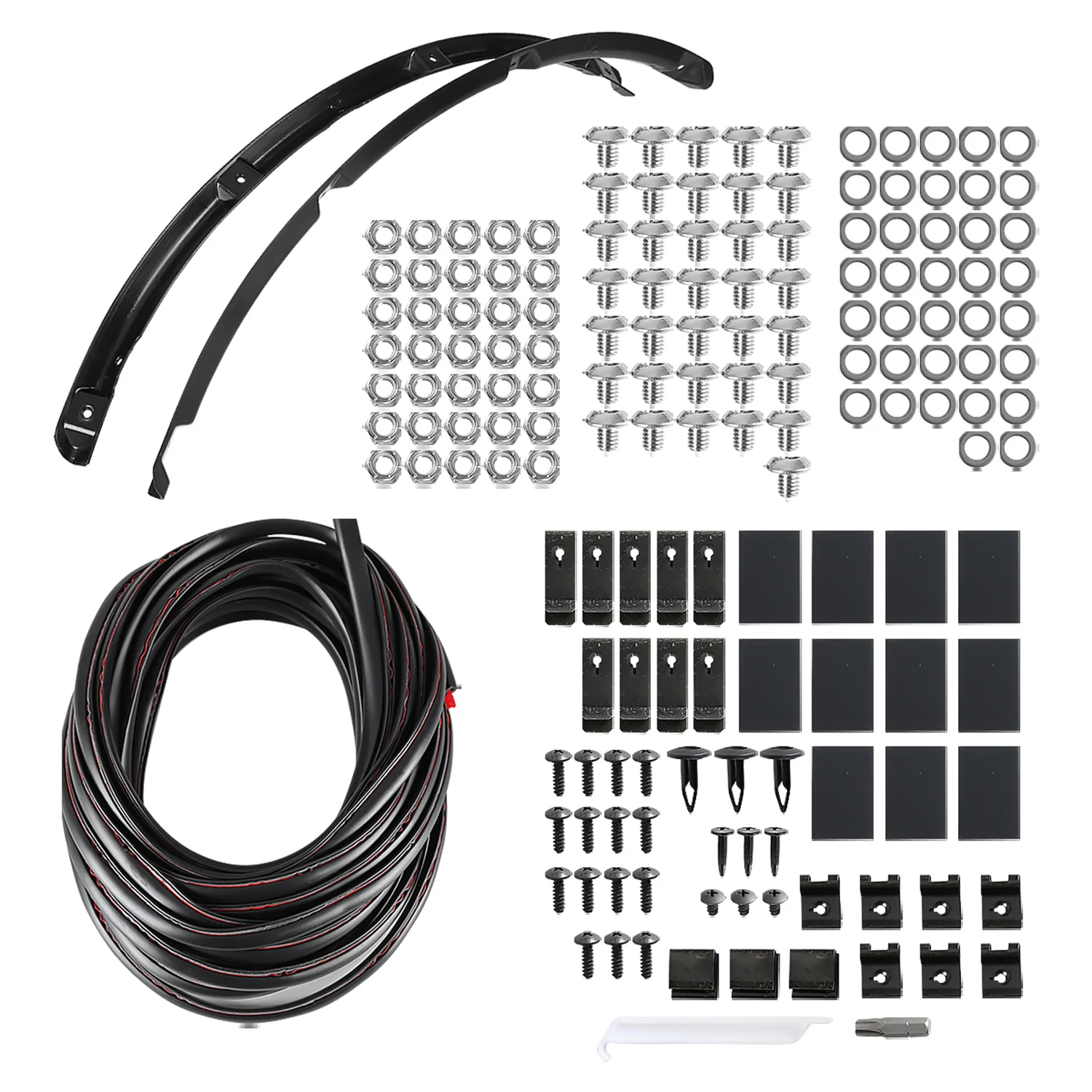 2017-2020 Ford F-250/F-350 SuperDuty Textured Rivet Style Fender Flares - Image 9