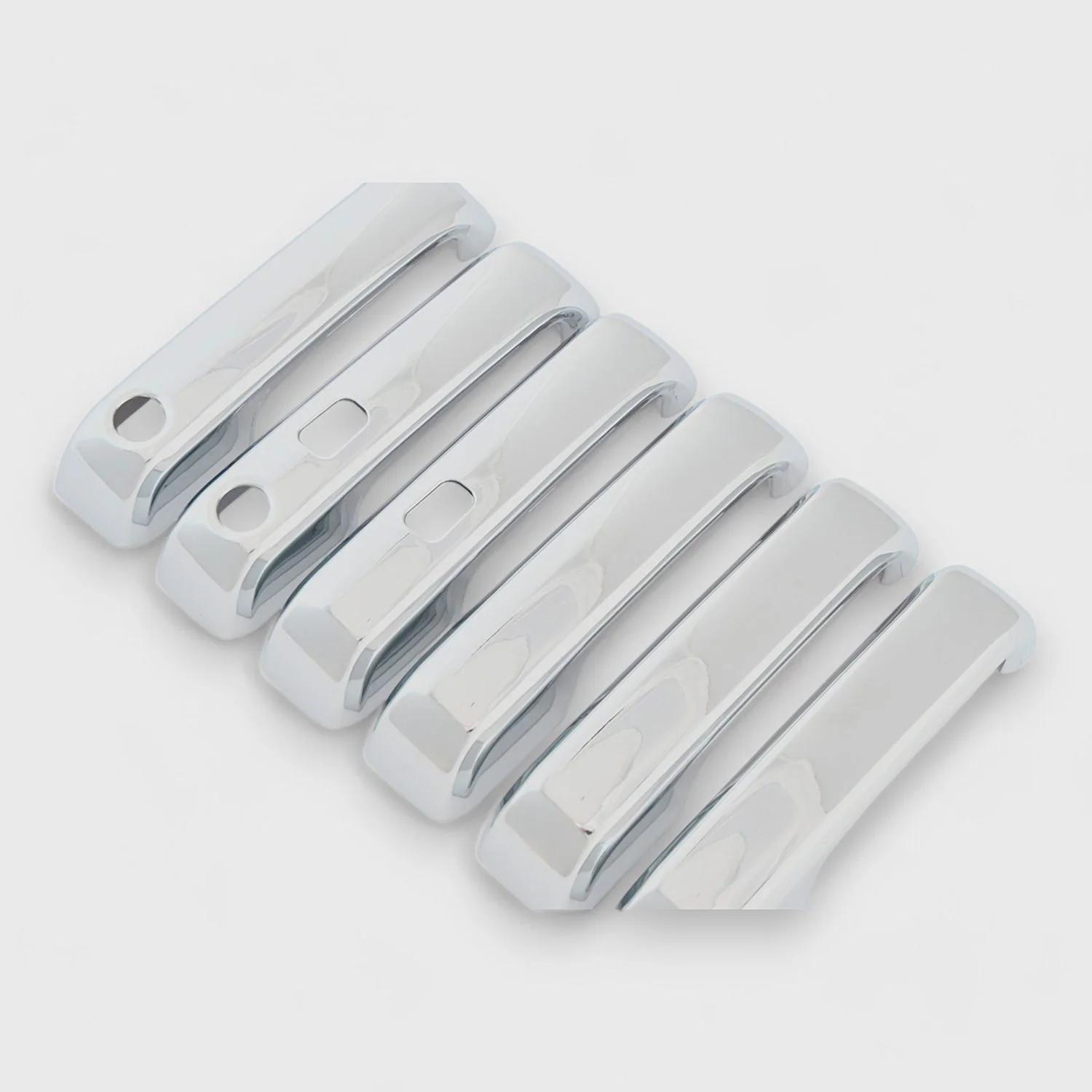 2017-2022 Ford F-250/350/450/550 Door Handle Cover Chrome 6Pcs ABS Plastic - Image 2