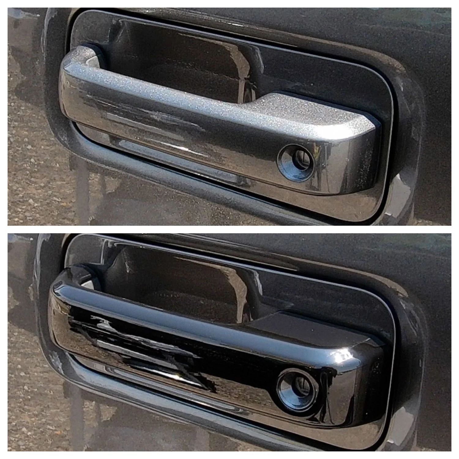 2017-2022 Ford F-250/350/450/550 Door Handle Cover Gloss Black 6Pcs ABS Plastic - Image 5